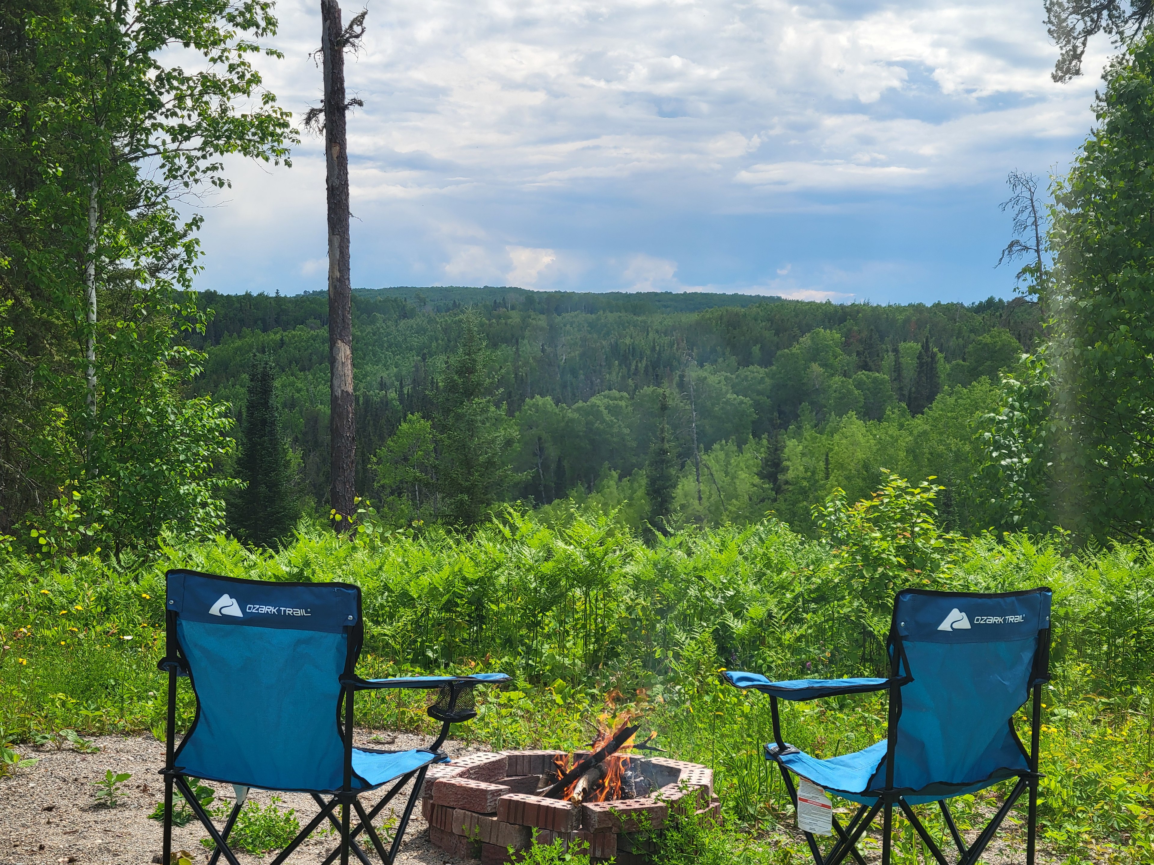 View from the firepit at the campsite! 