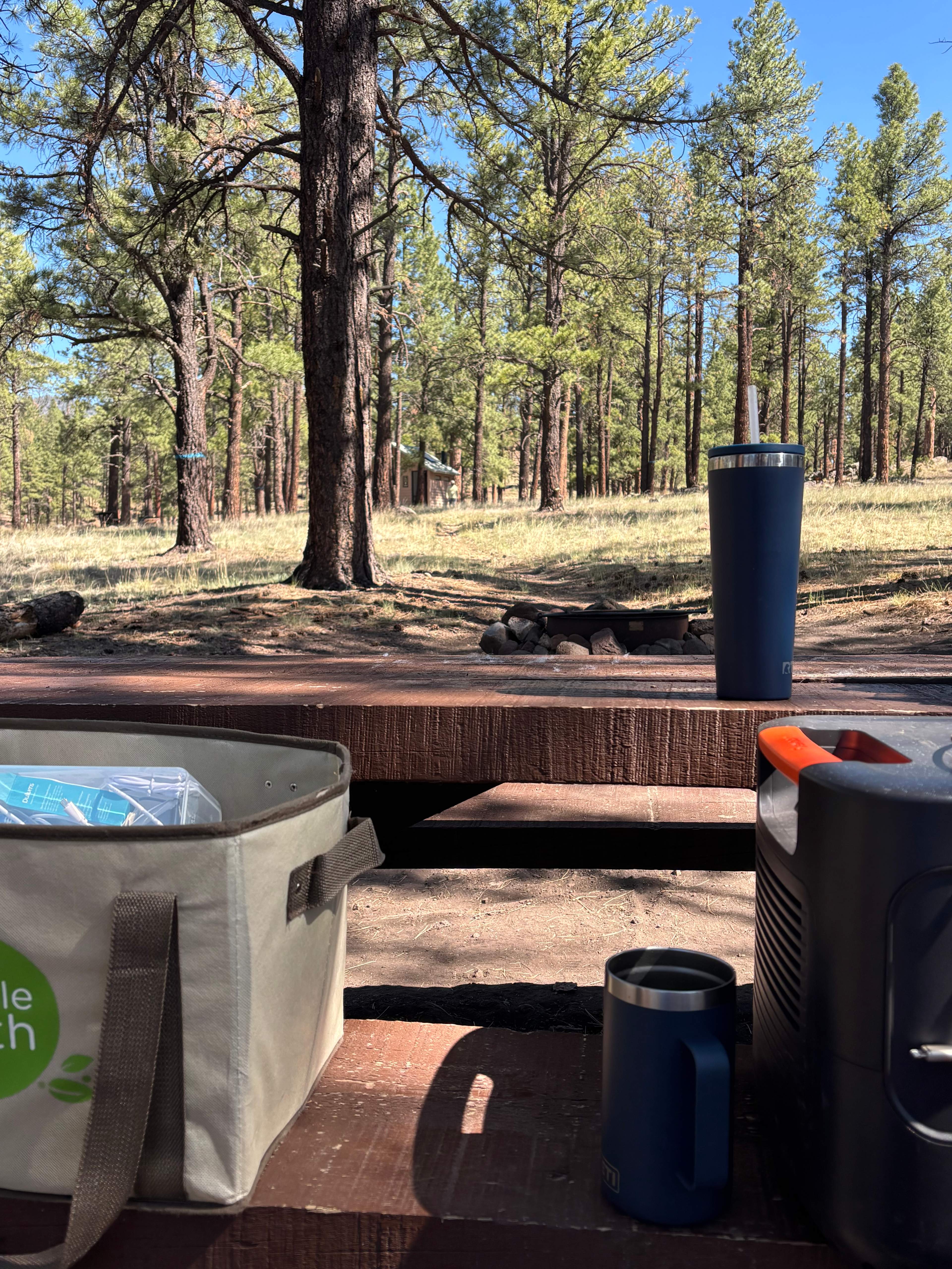 Typical campsite view