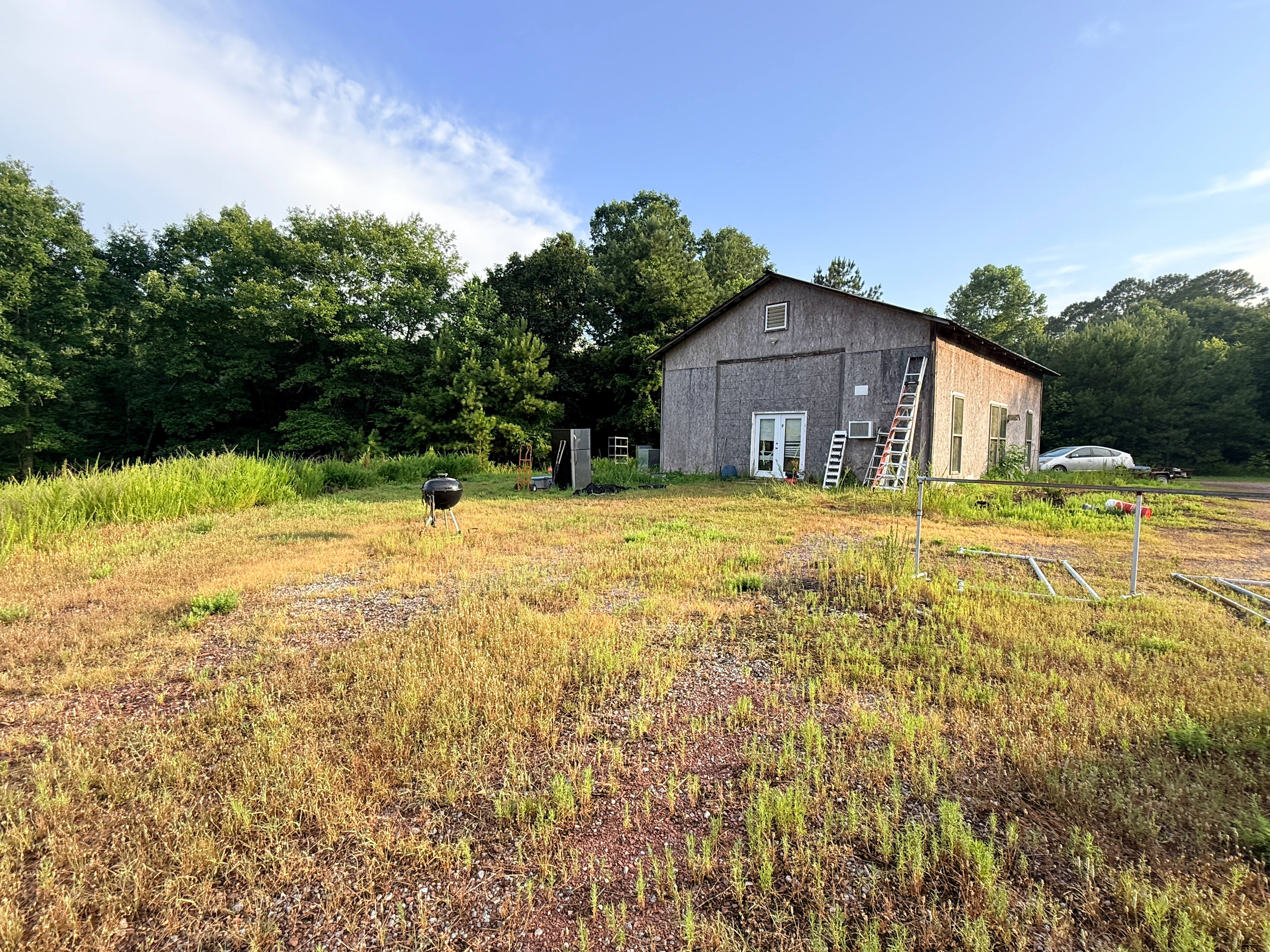 Parking around the old barn for RV's. 