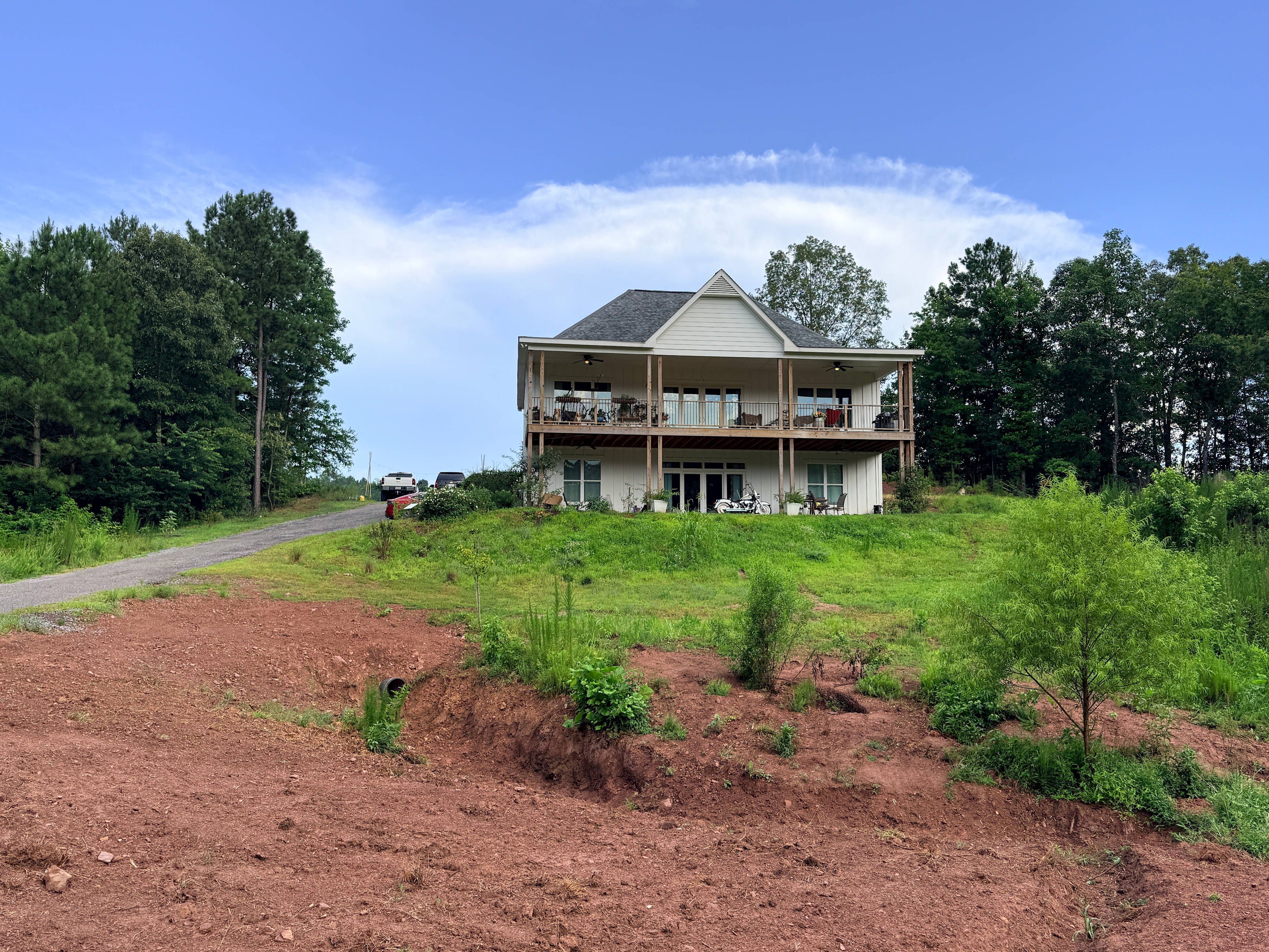 Owner lives on property. All camping is done on property behind the home and is very private.