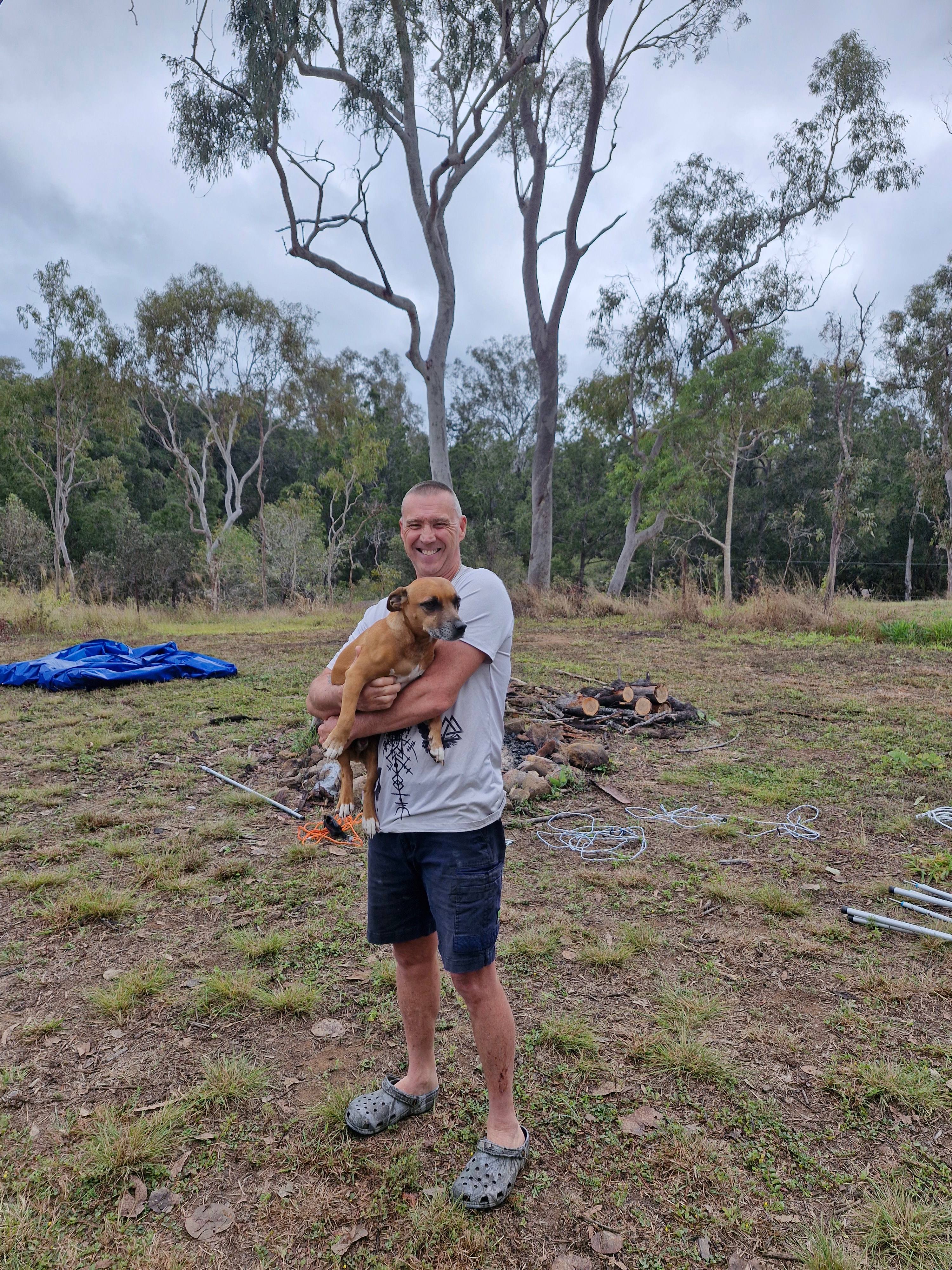 Caretaker Max and his human Scott 