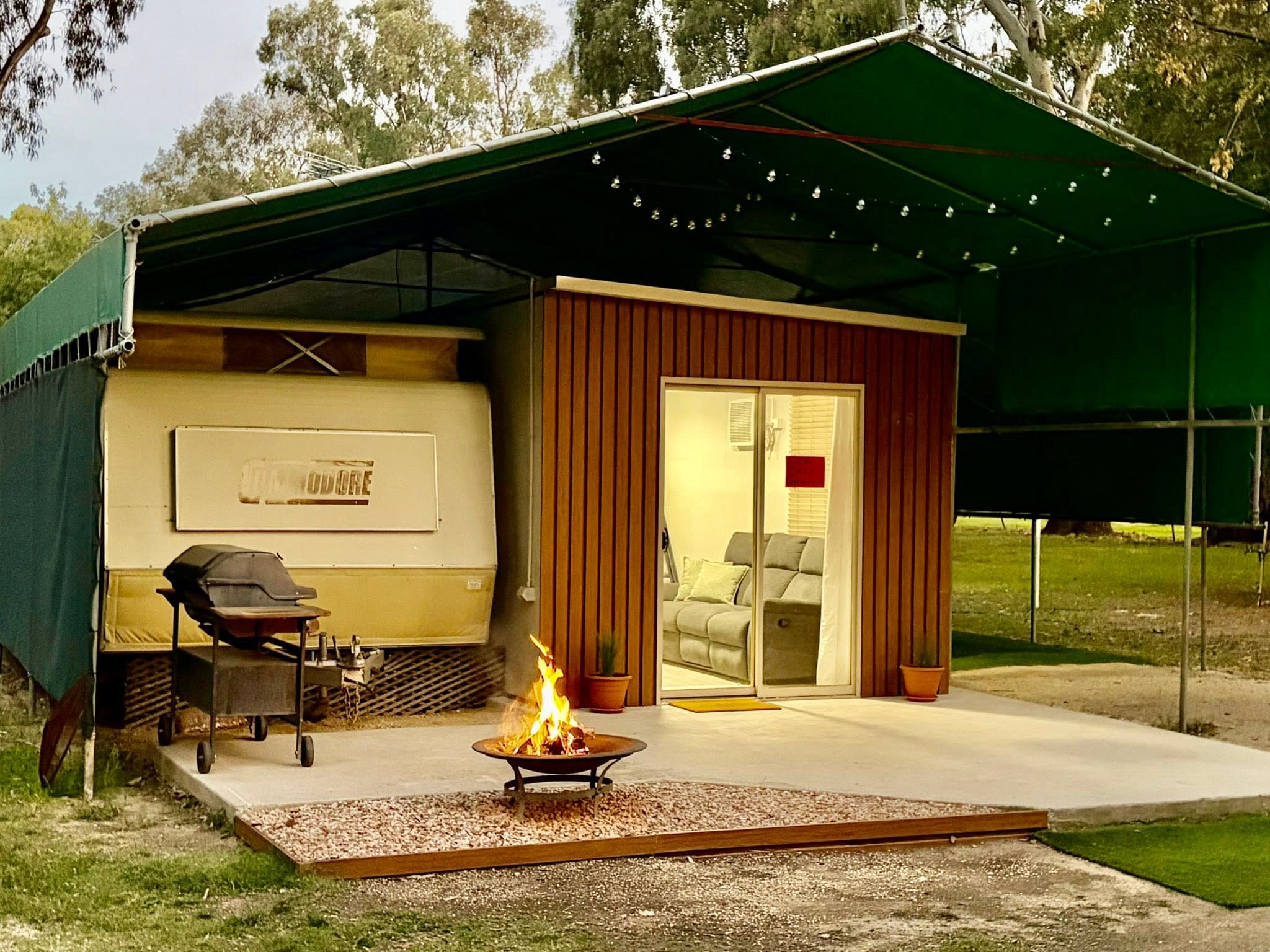 Corowa Caravan Park on the Murray River