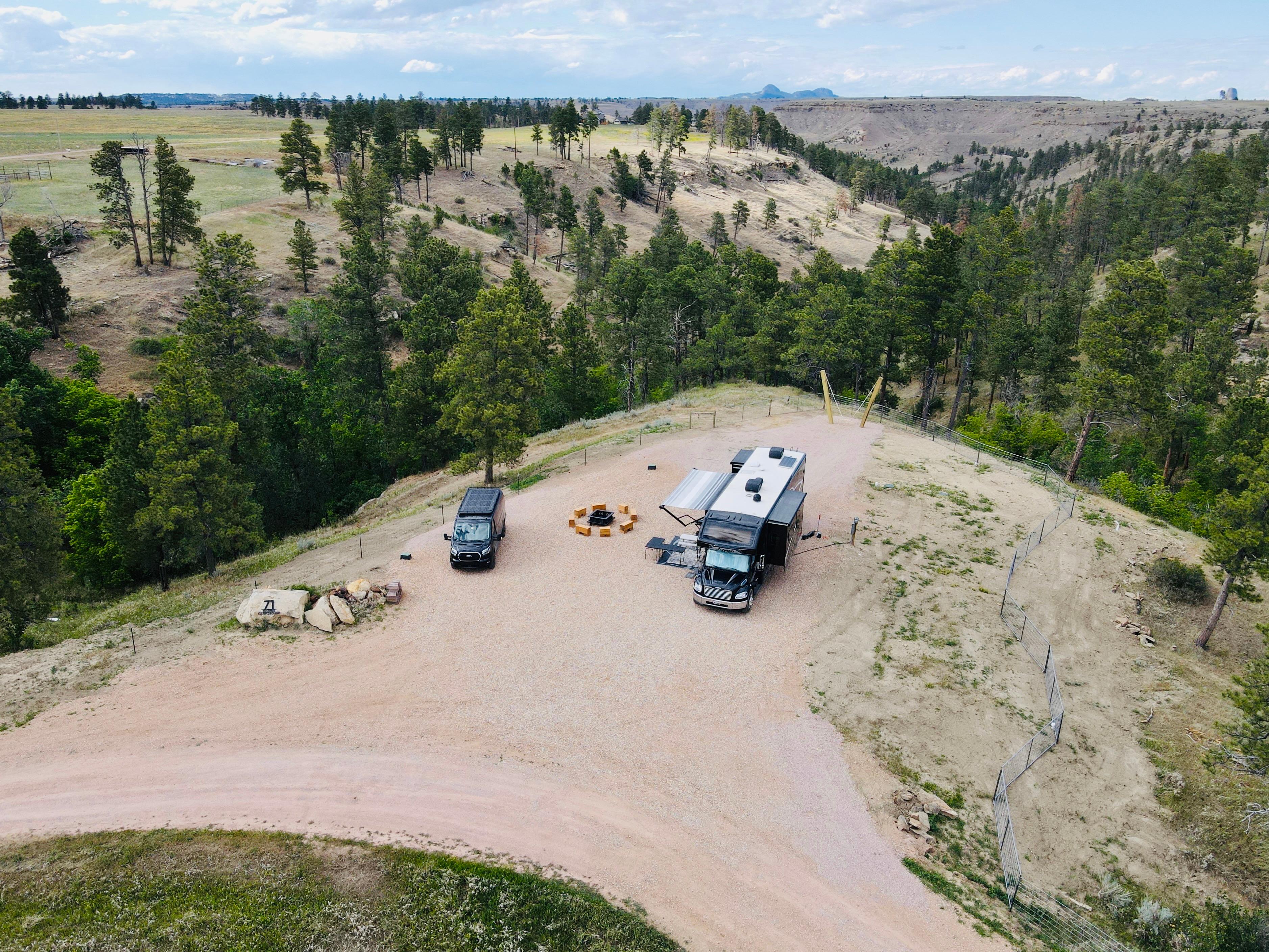 Canyon Campsite at Devils Tower