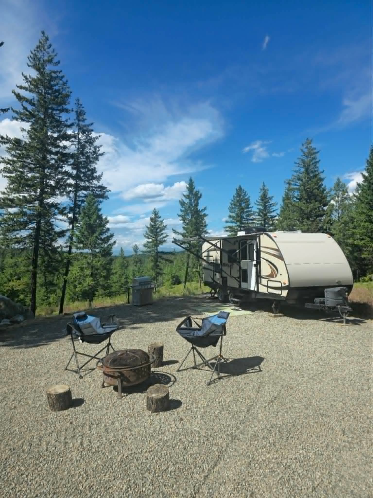 Kootenai Forest Camp near Koocanusa