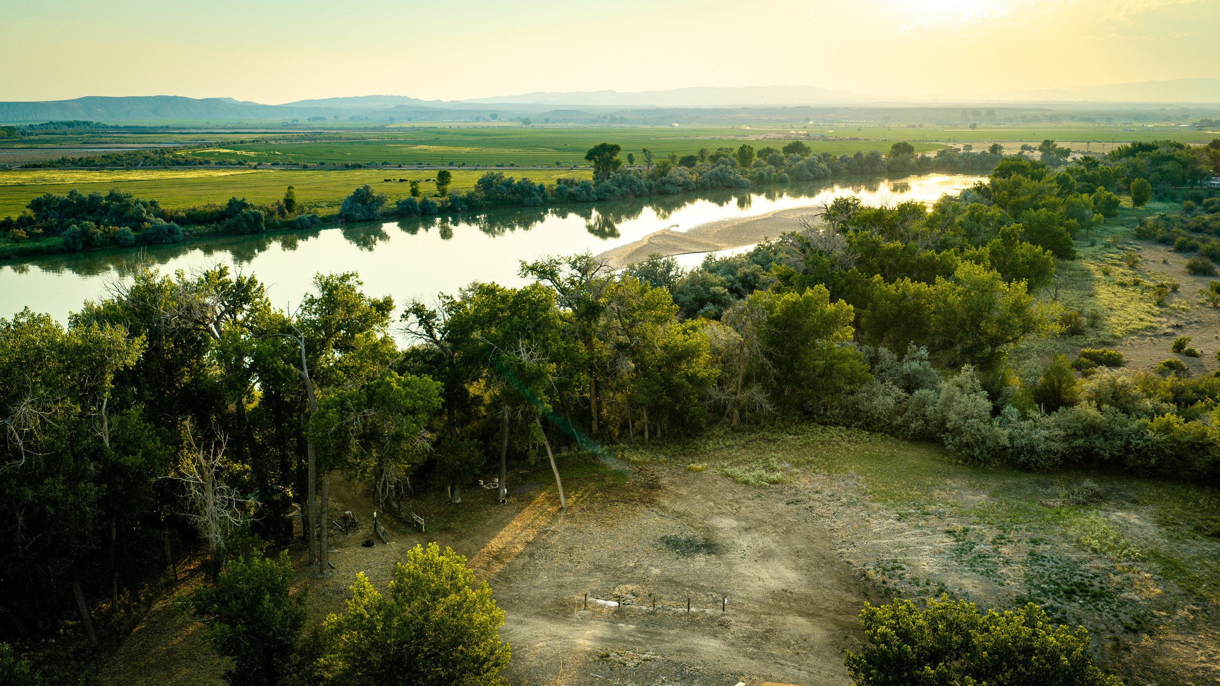 Cottonwood Site and view of River