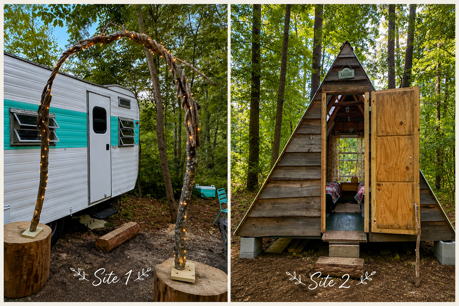 Two site options, same beautiful location.