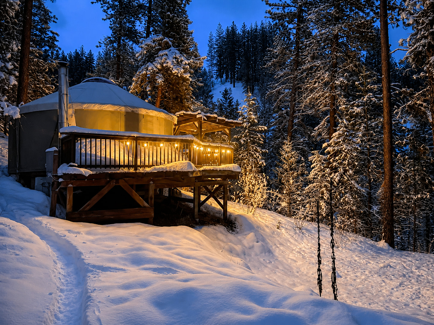 Secluded Off Grid Mountain Yurt