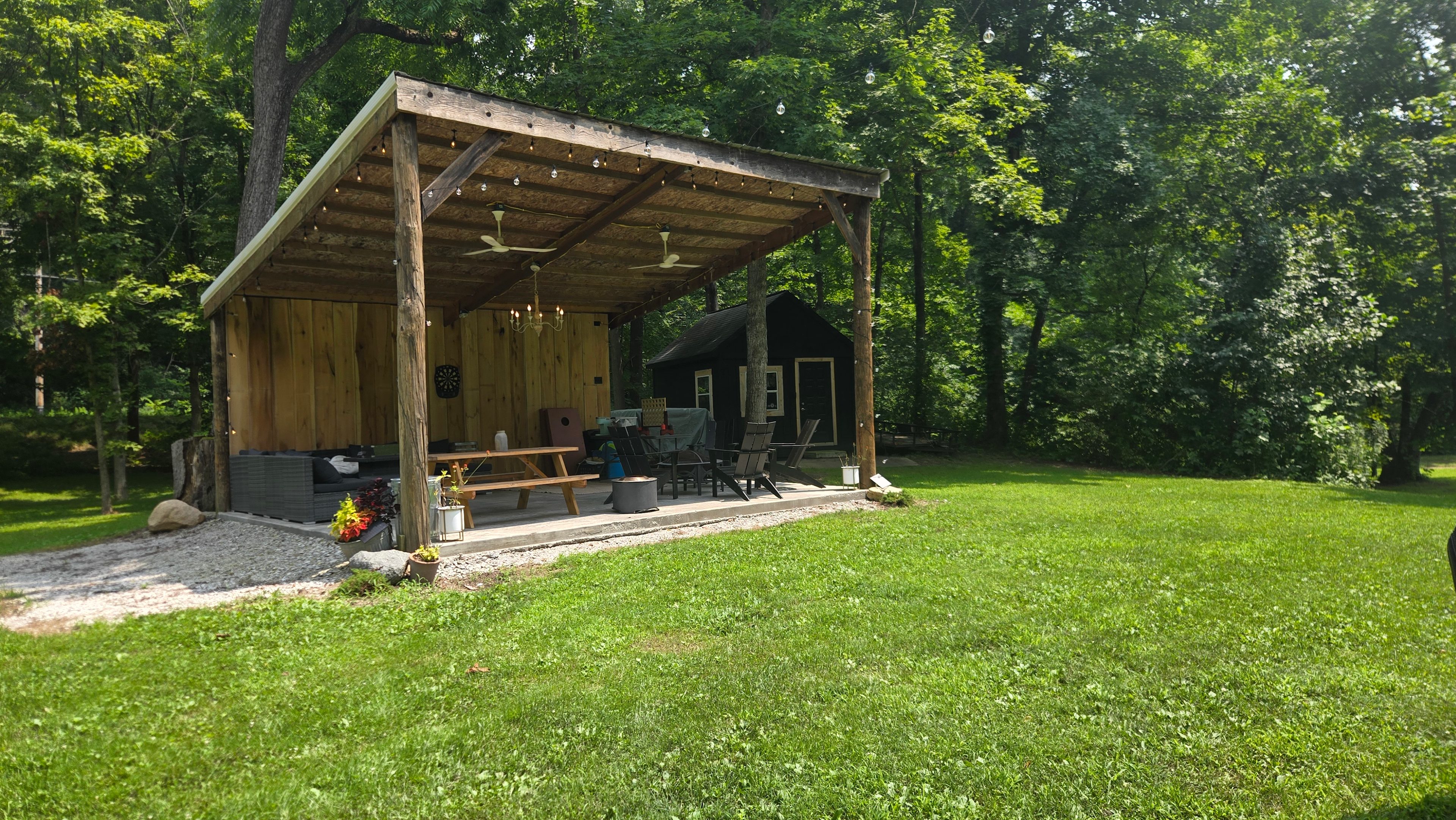 The picnic area is a great place to hang out.