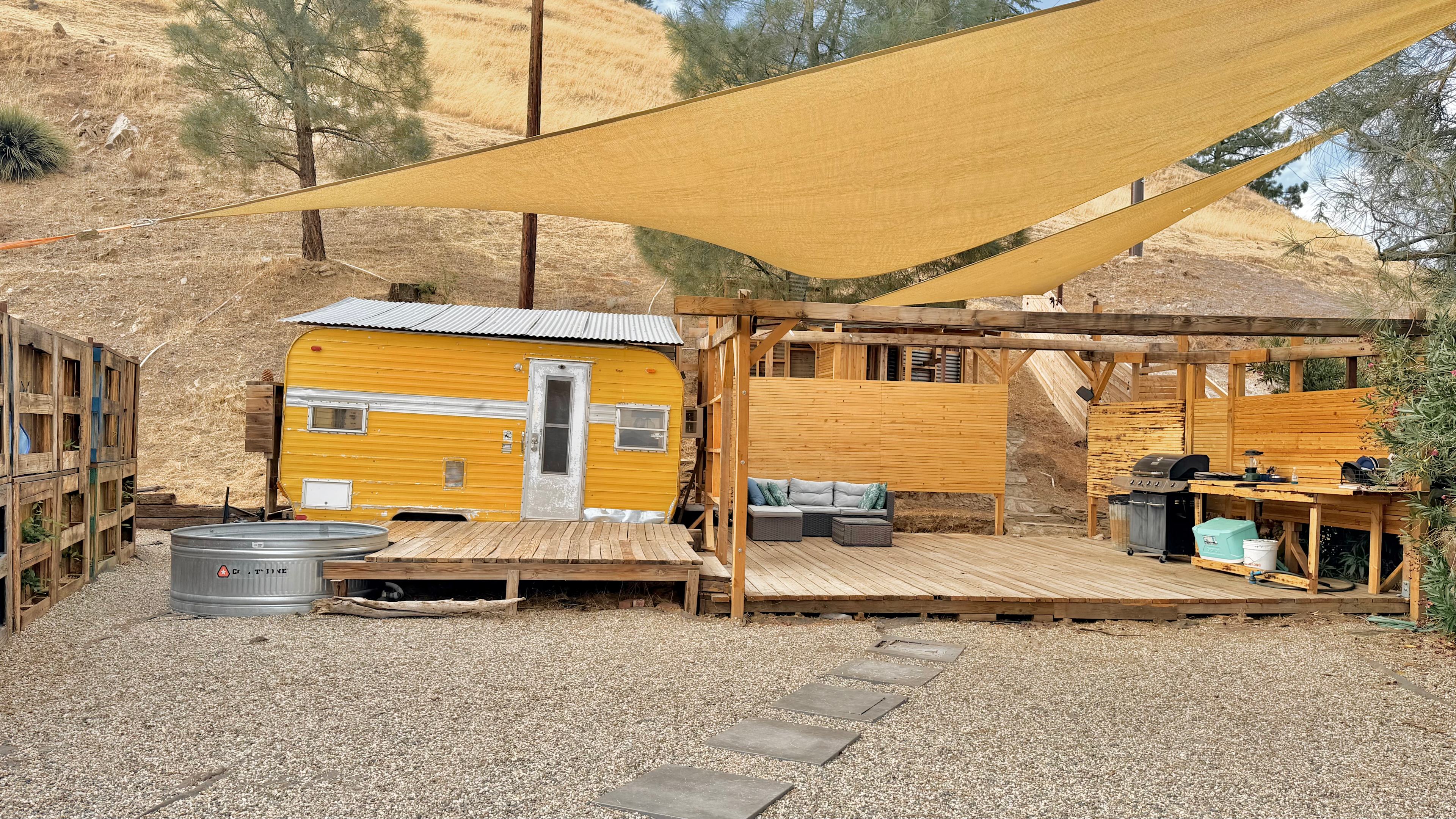 Luke’s glamping spot