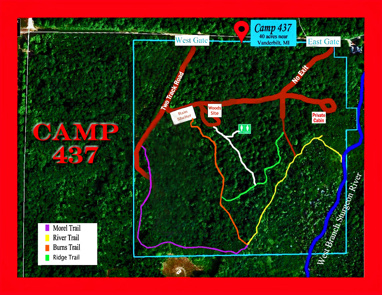 Camp 437 in the Sturgeon Valley