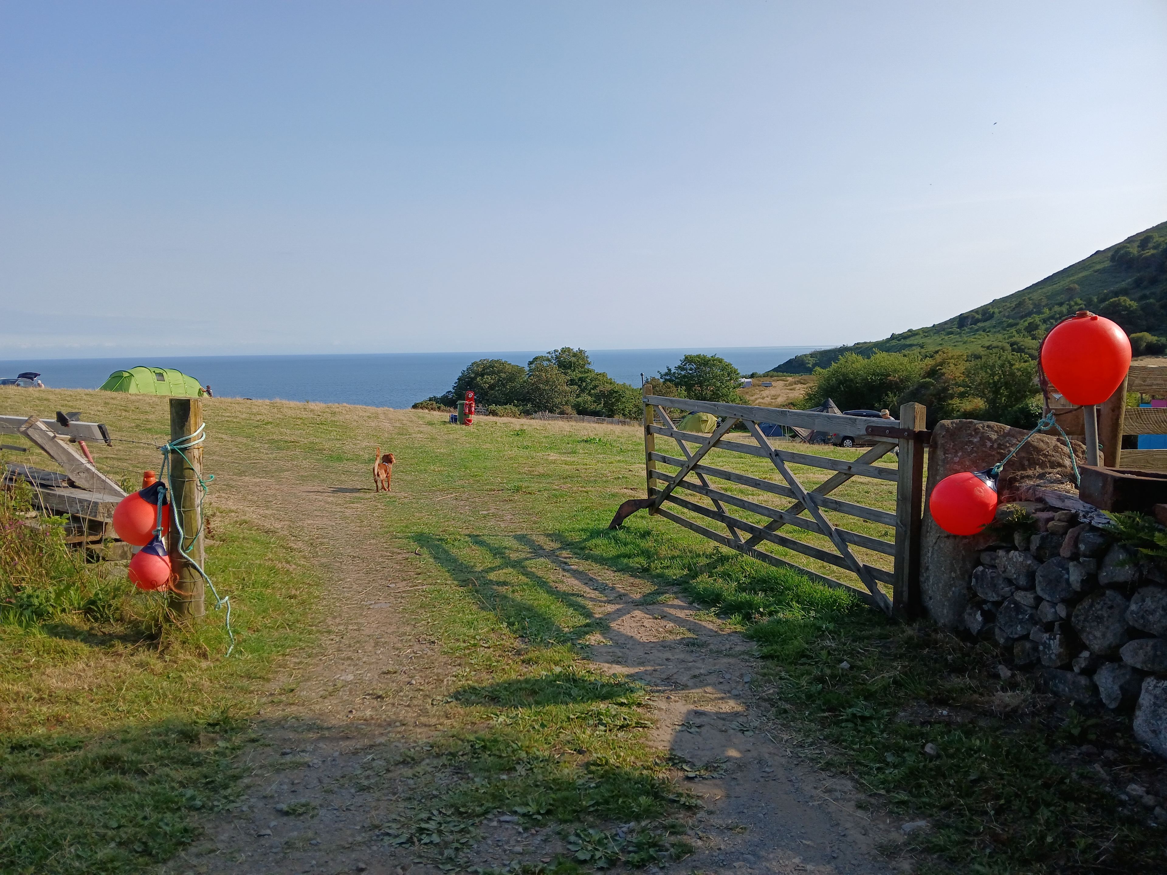 Entrance to Crafted Camping field