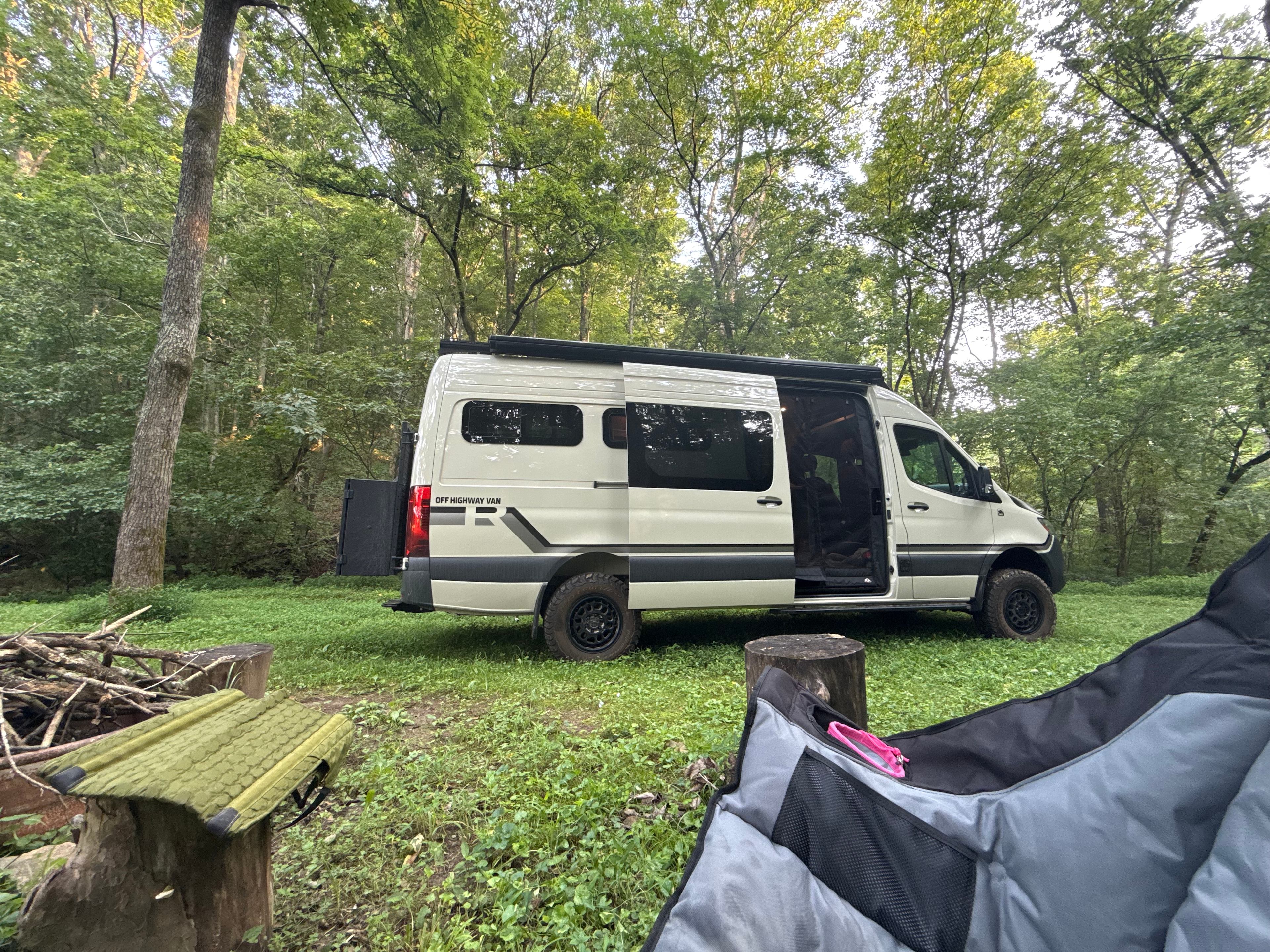 Fire pit creek side