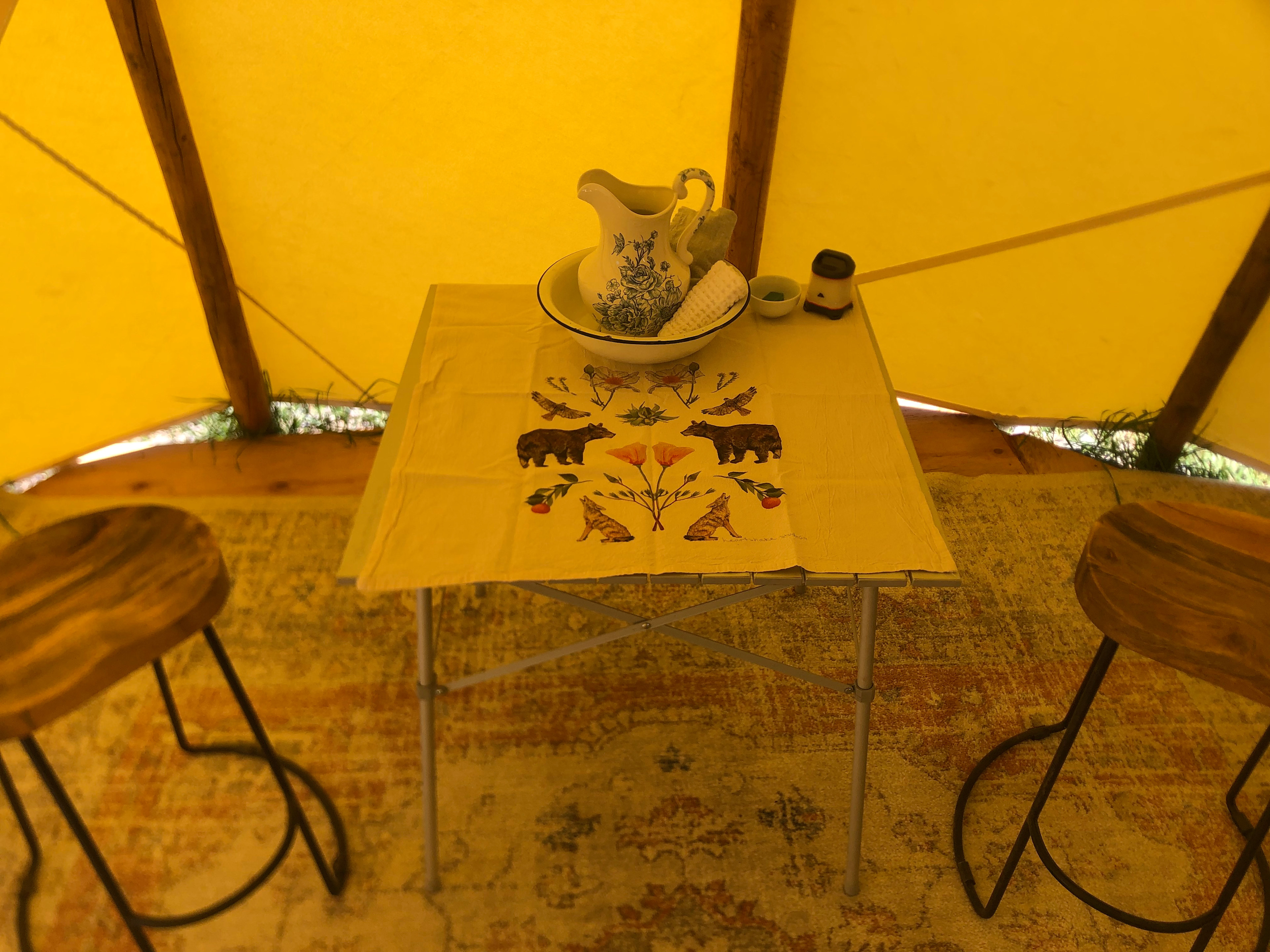 Tipi Hideaway near Del Norte, CO by the Rio Grande river