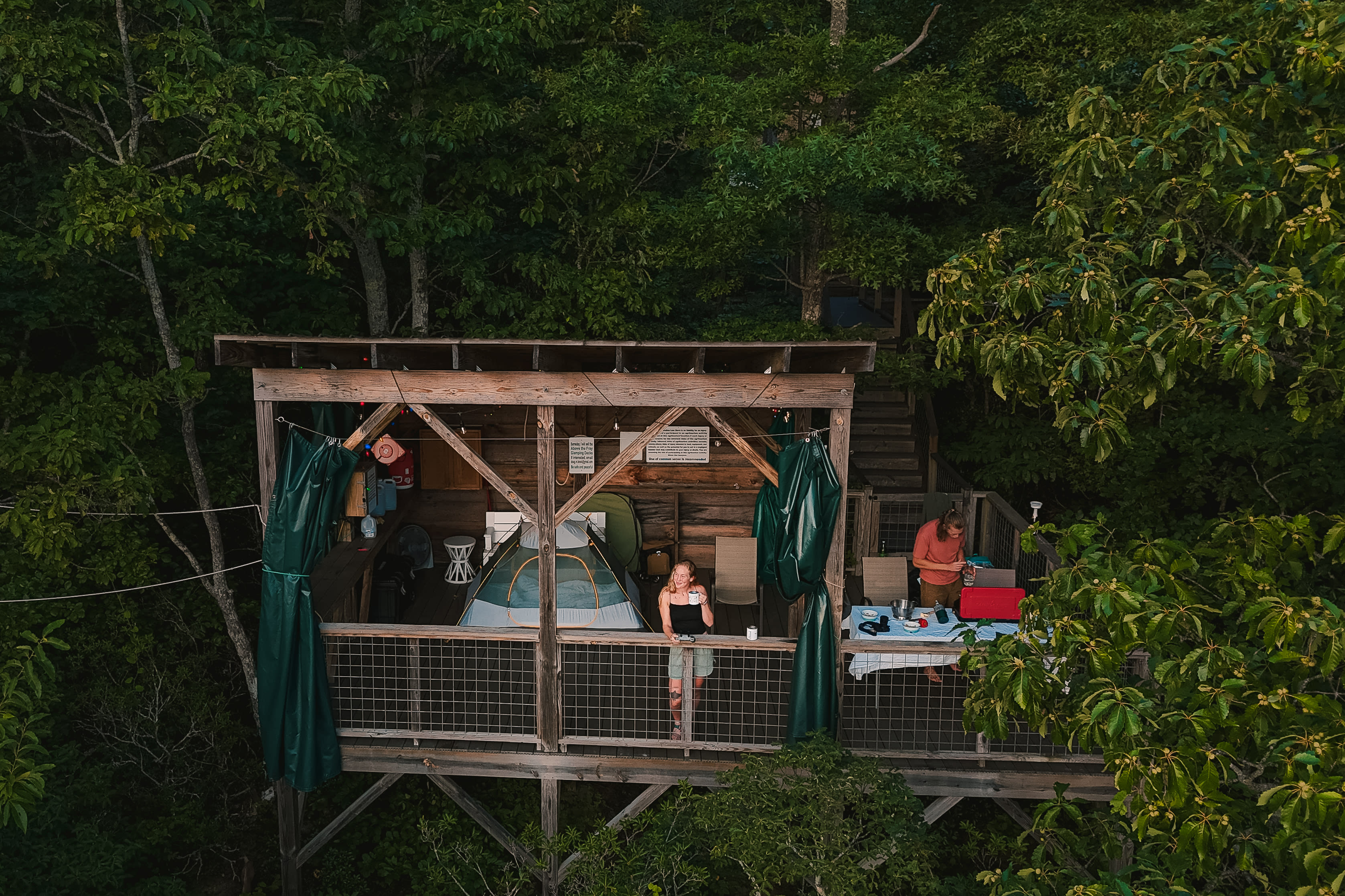 Above the Fray Glamping, Black Mtn.