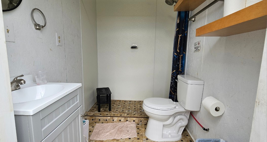 showers. separate from just reg restrooms.