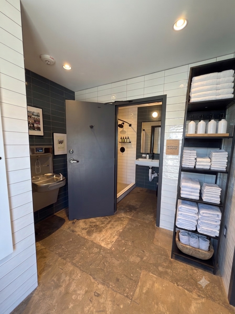 Showers and Restrooms