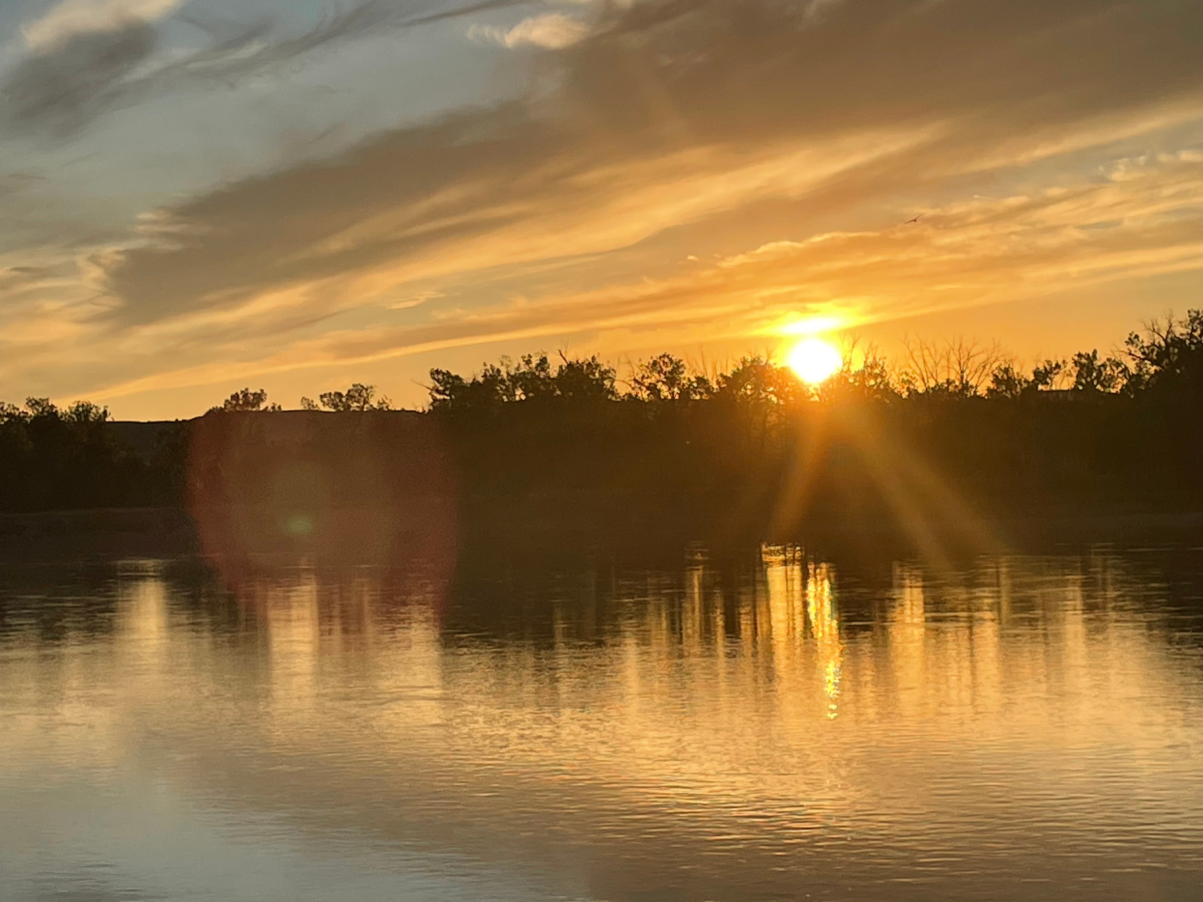 Sunset from our campsite. 