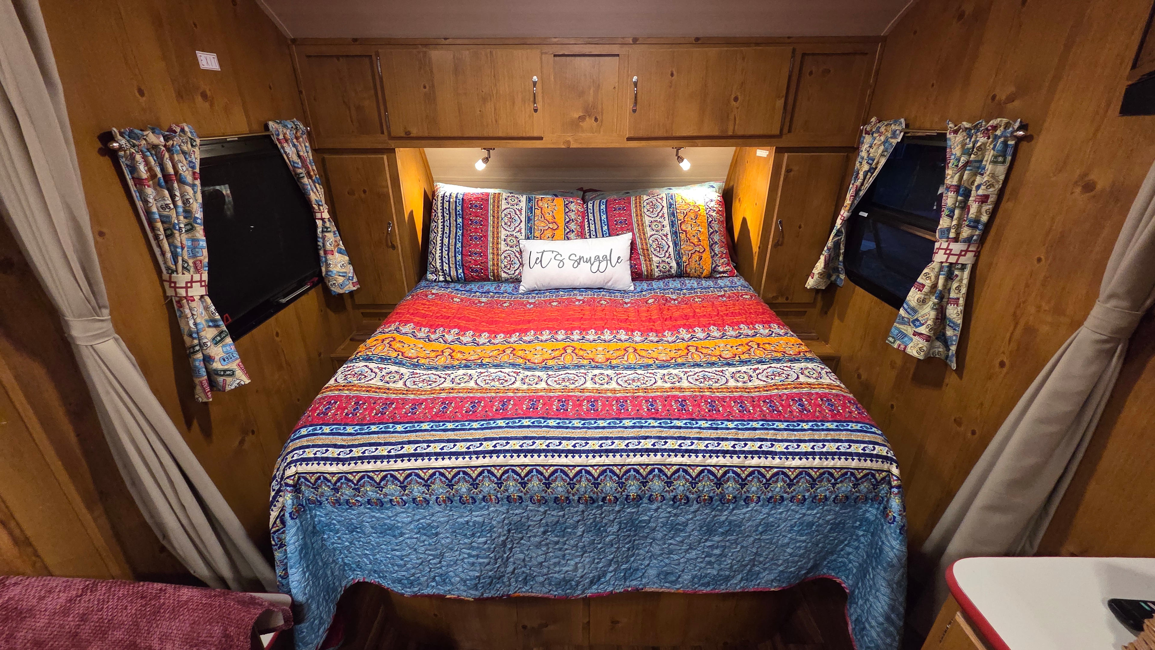 Large bed with upgraded mattress.