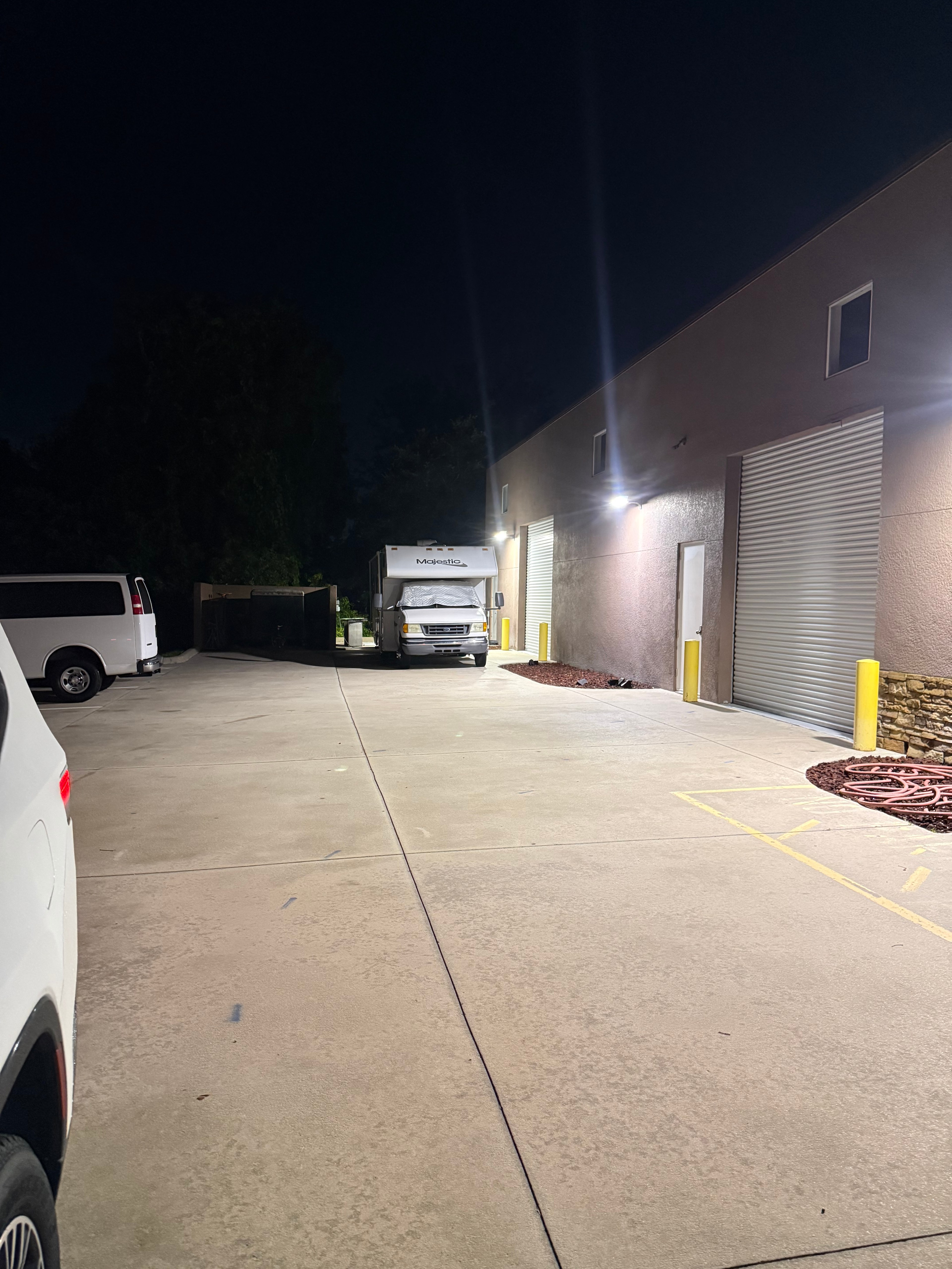 Motion sensing lights at night made it feel secure