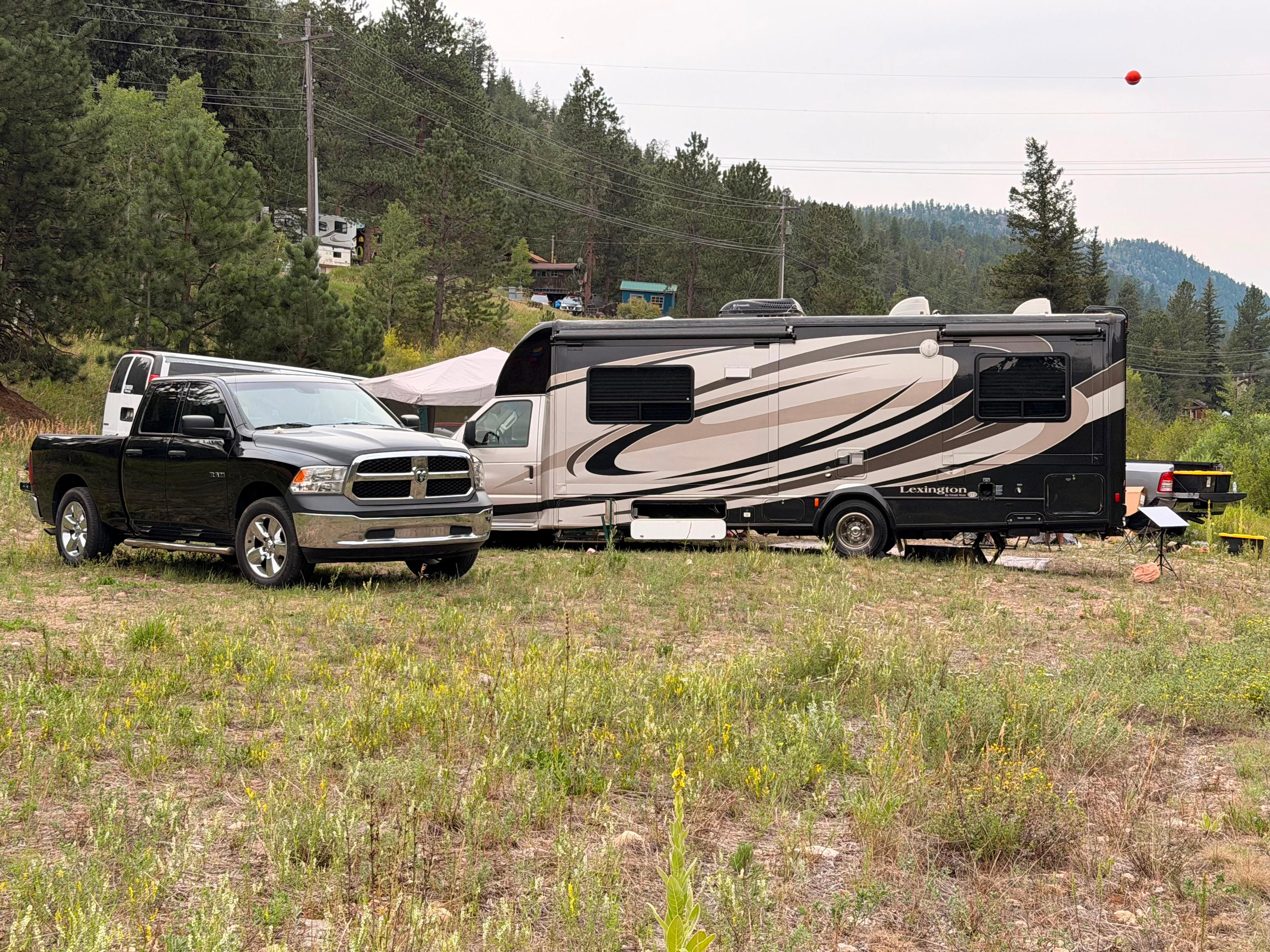 RV site near Estes Park