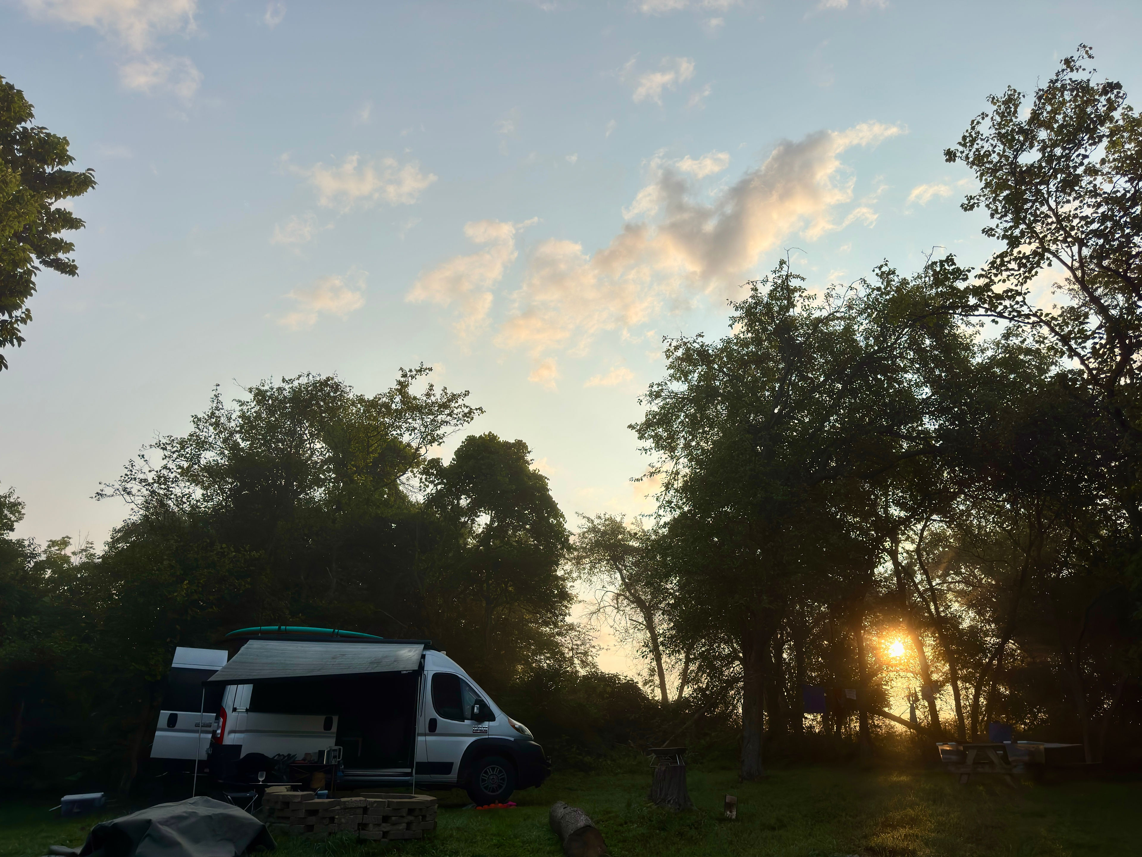Sun rising 