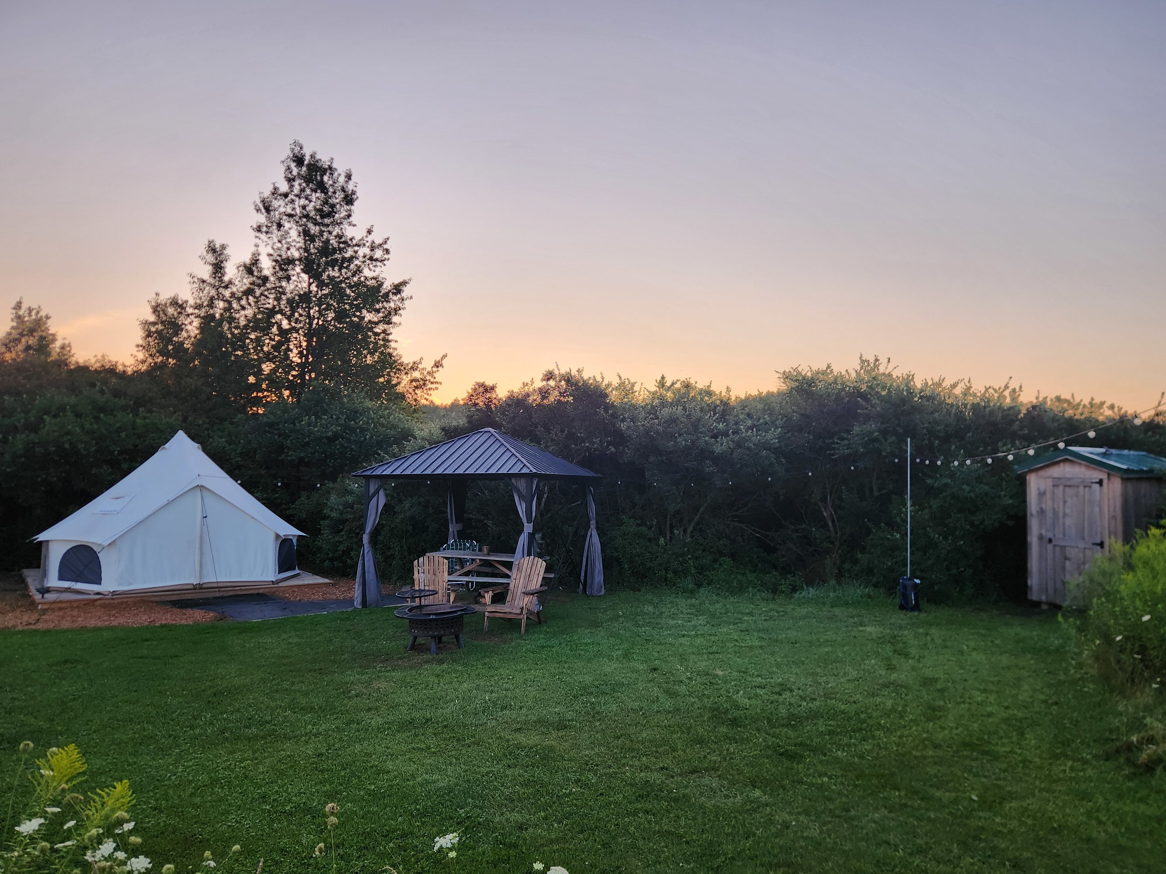 Glamping in Perry Near Letchworth