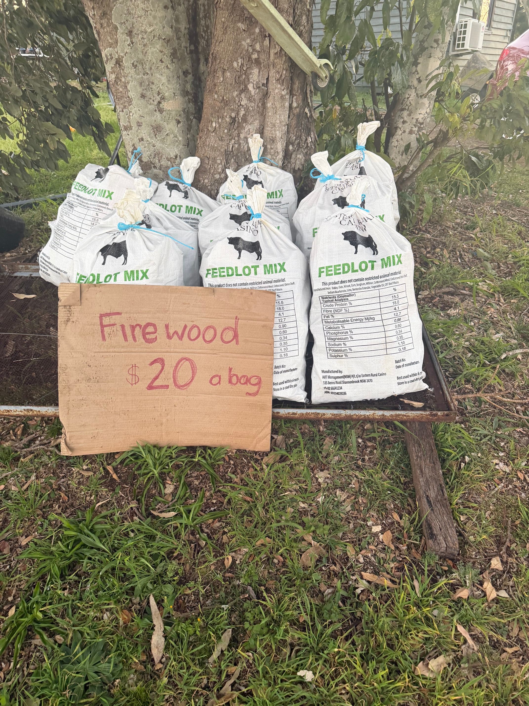 Firewood 25 kg bags 