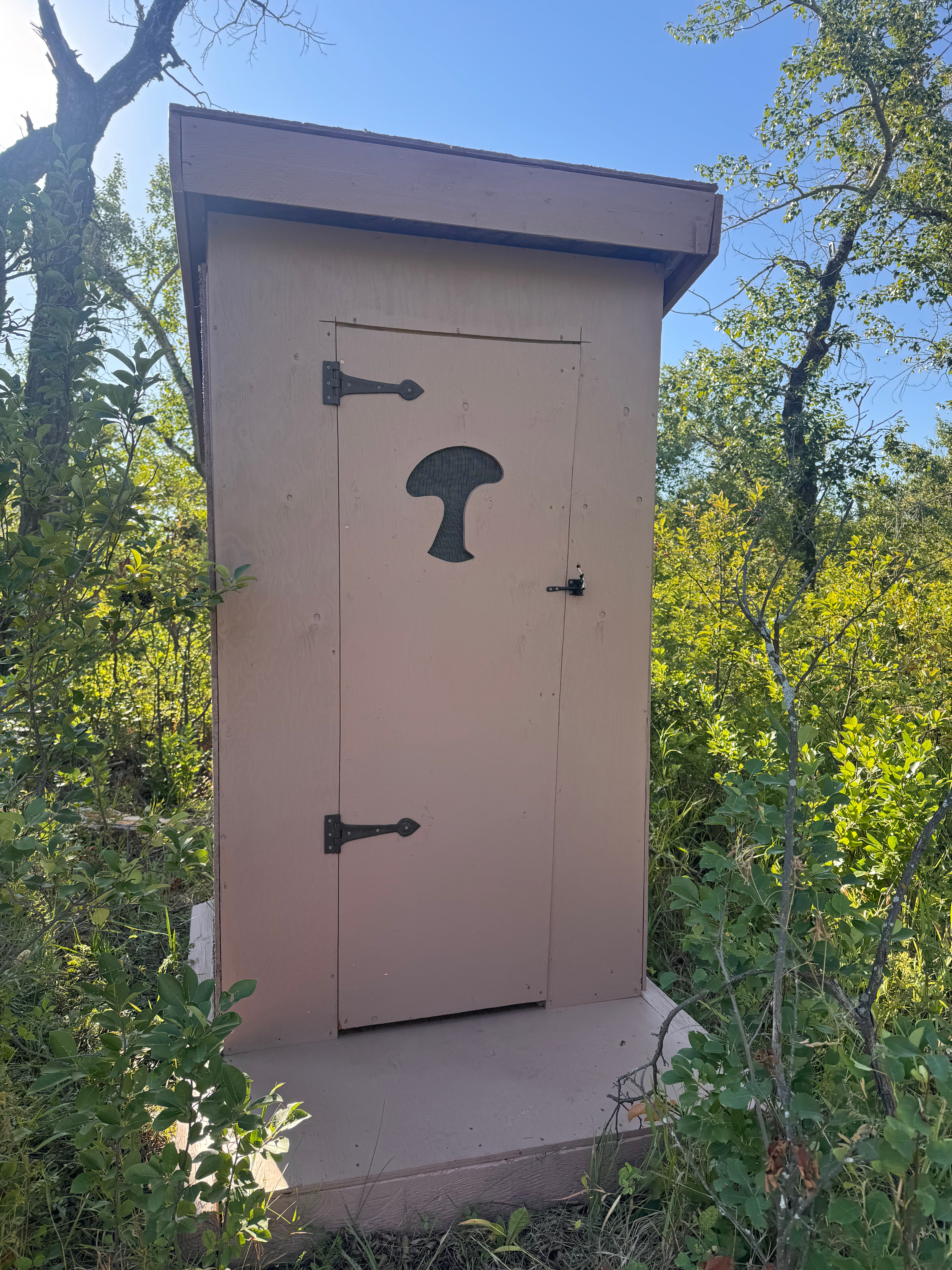 Private outhouse right next to our site 