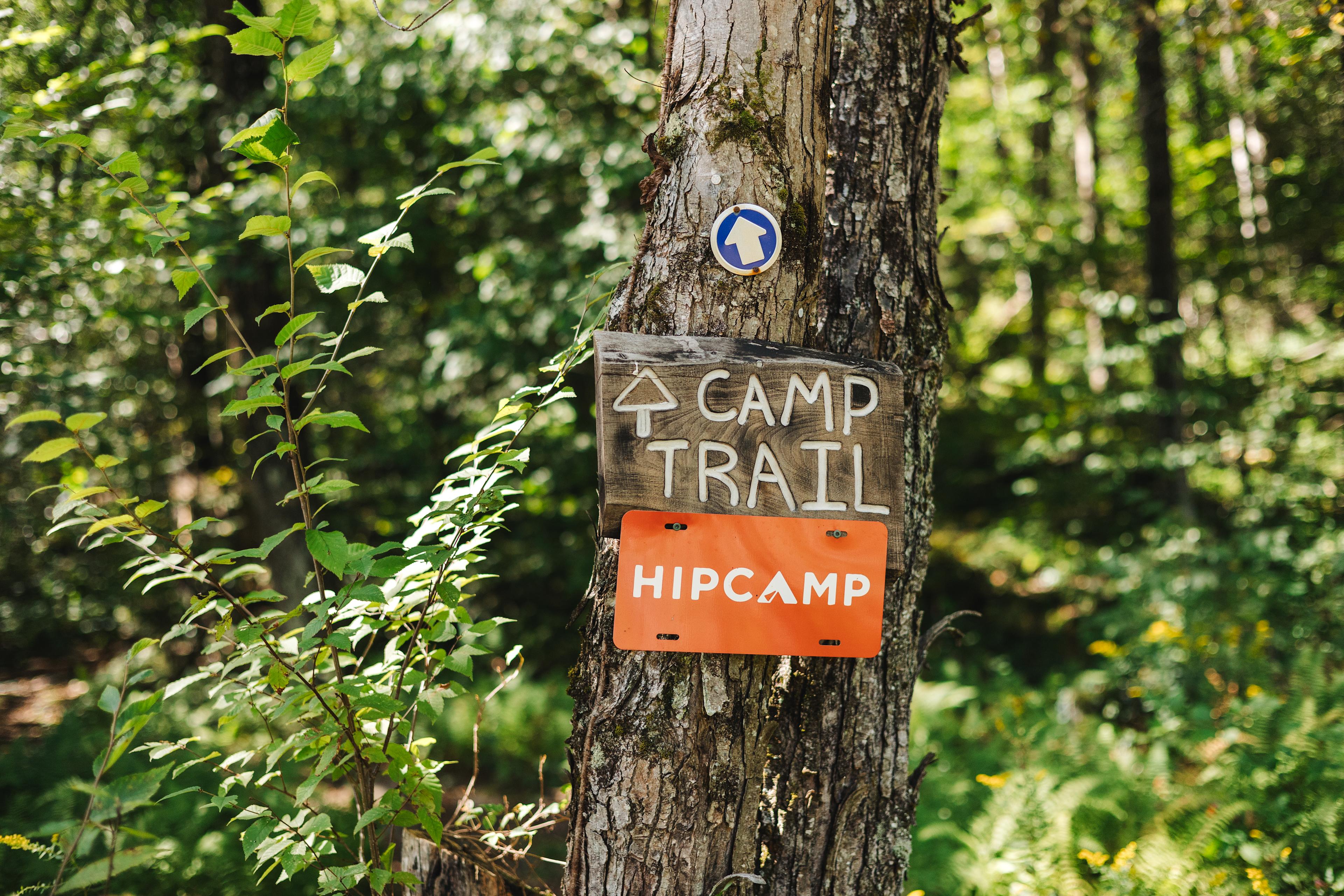 Follow the trail up to your tent!