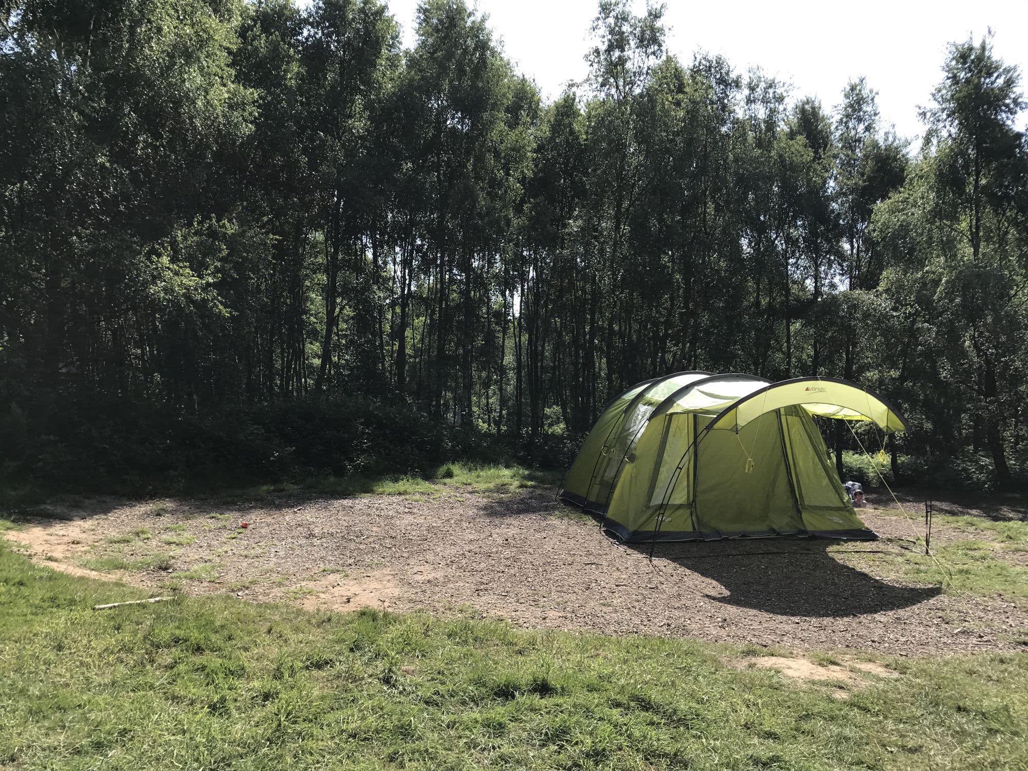 Large camping pitches at Beech Estate Campsite