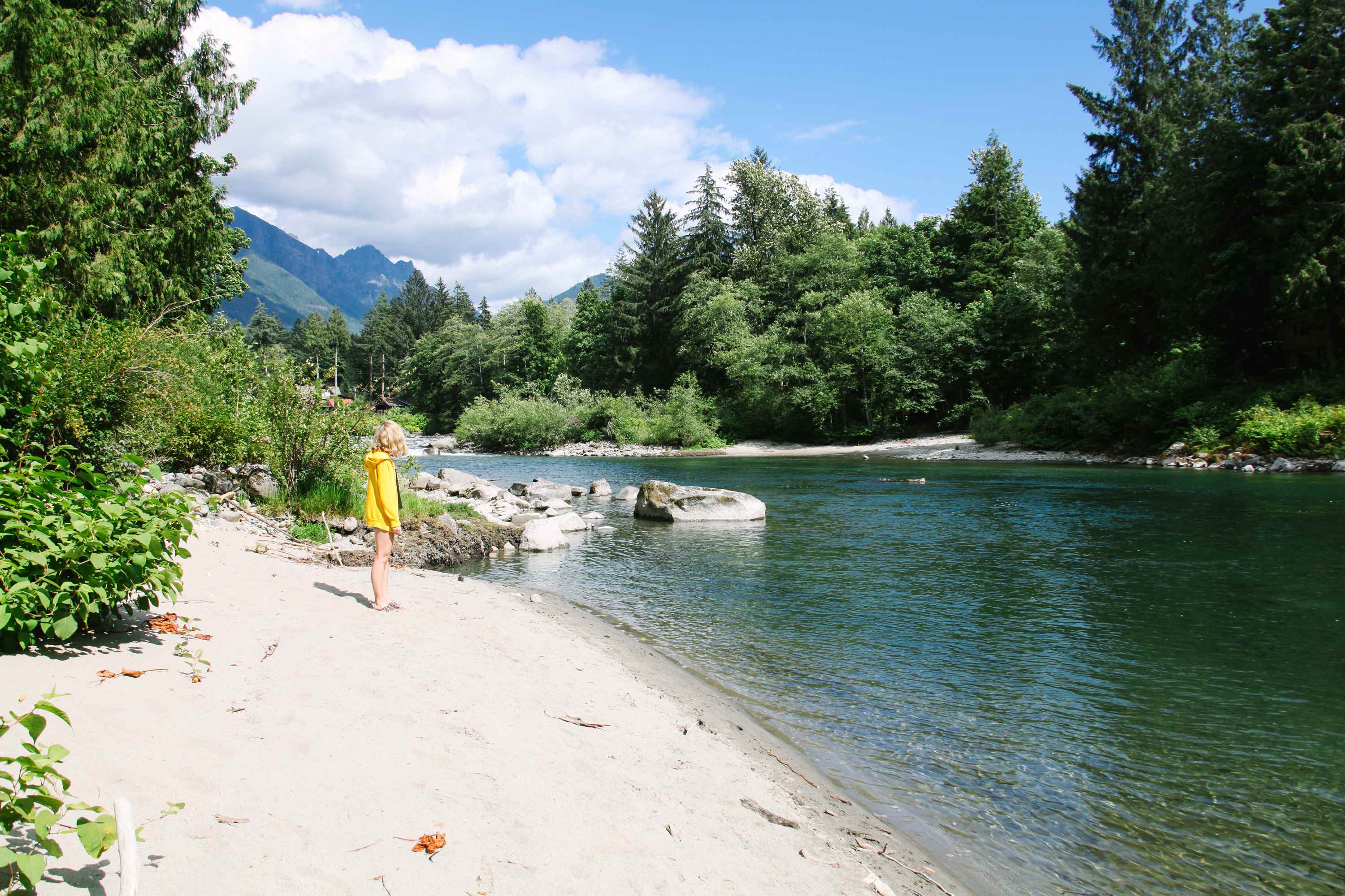 We spent so much time at this private sandy beach. Just a short path from Site 2!