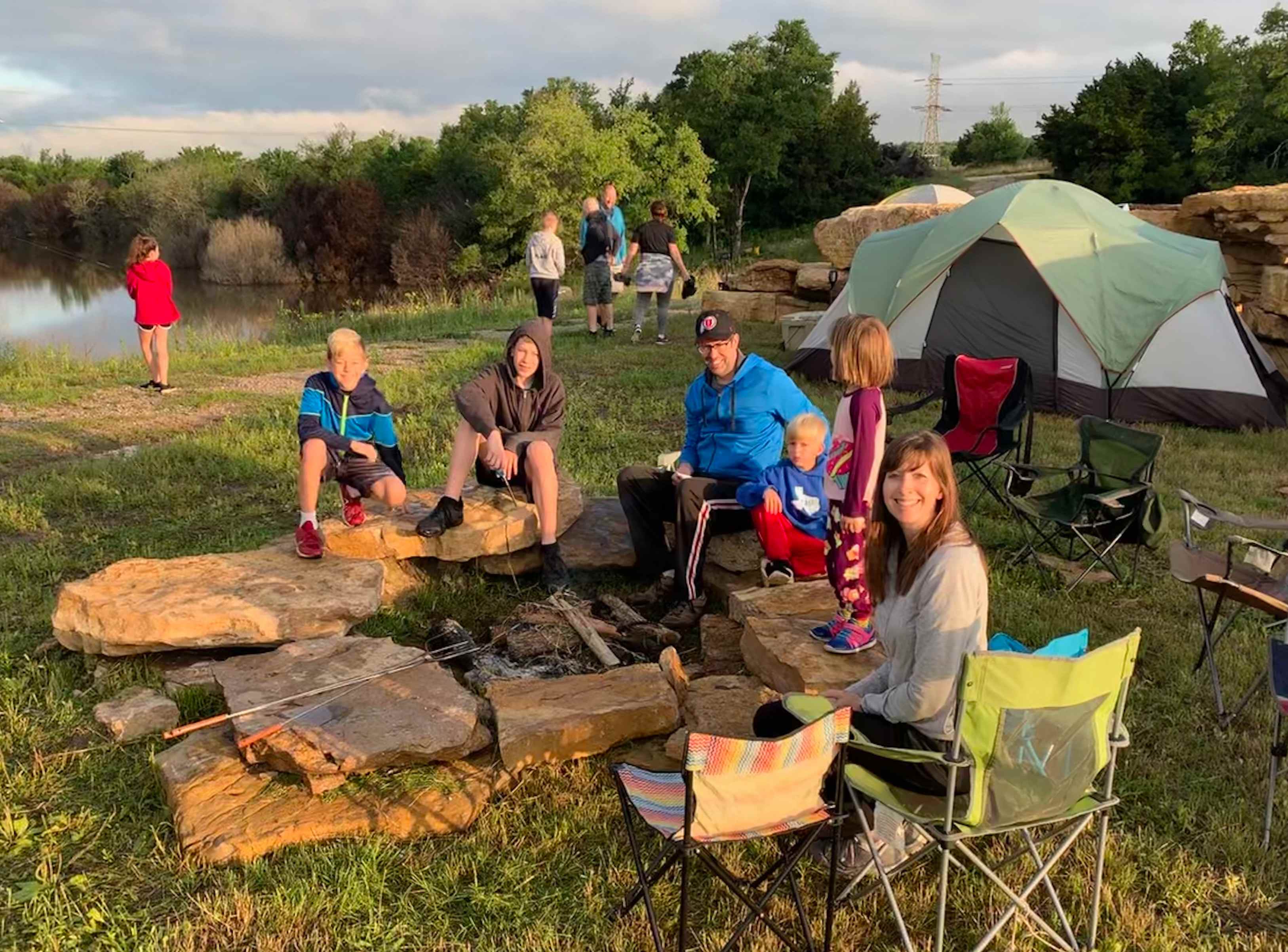 Lake Godstone™ Top of Dam Group Campgound will accommodate up to 25 guests in guest provided small RV's, tents and campers.