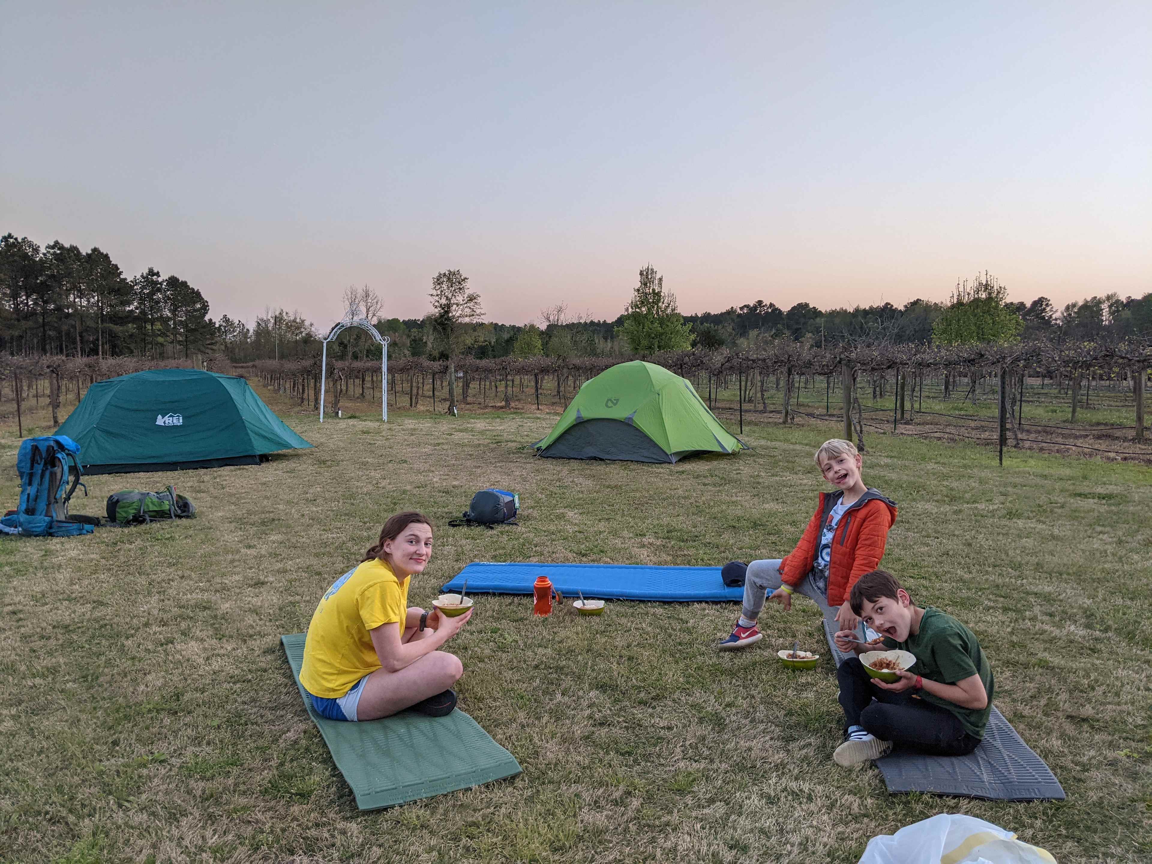 Camping in the Heart of the Winery