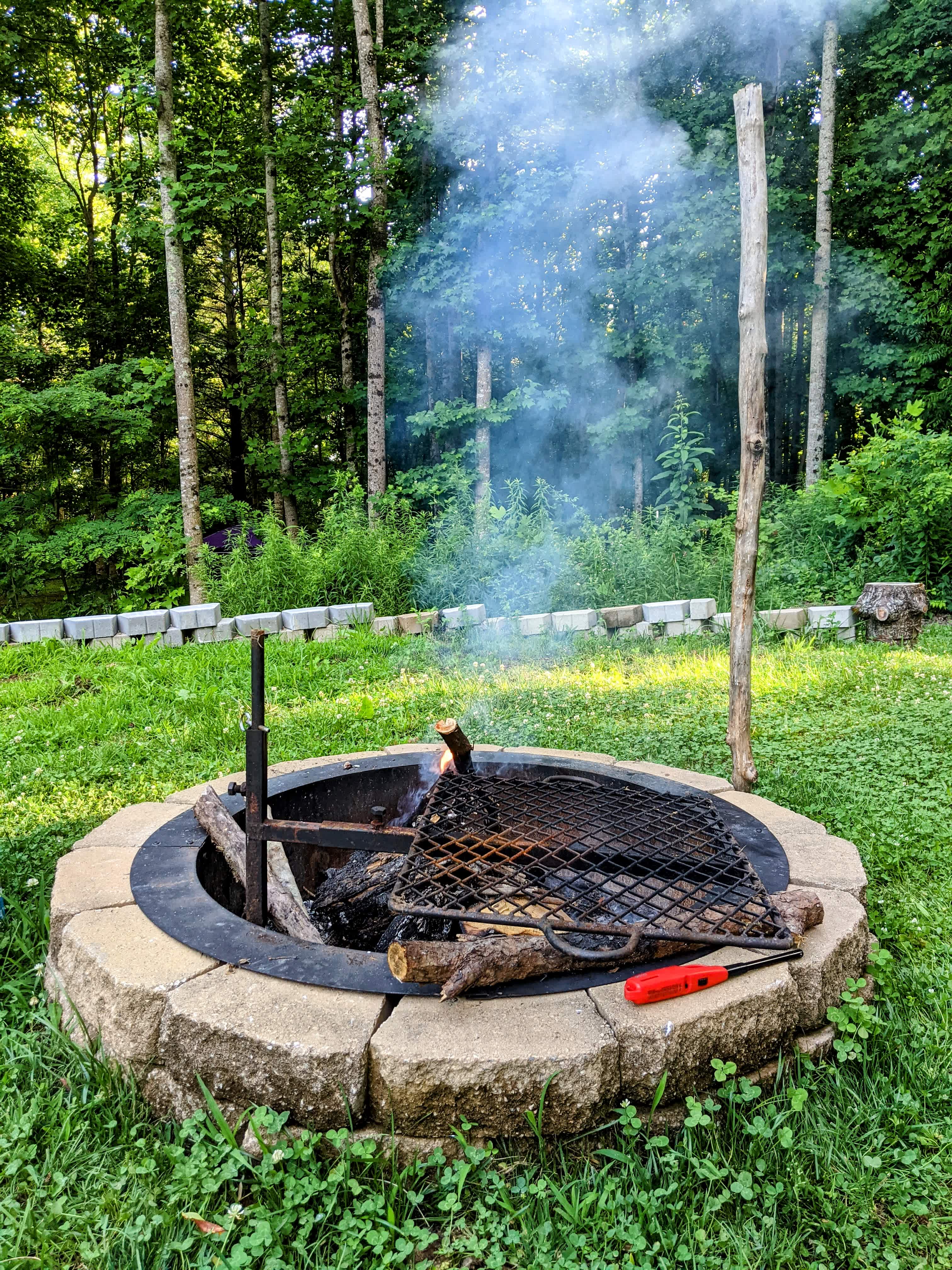 Camp cooking area.
