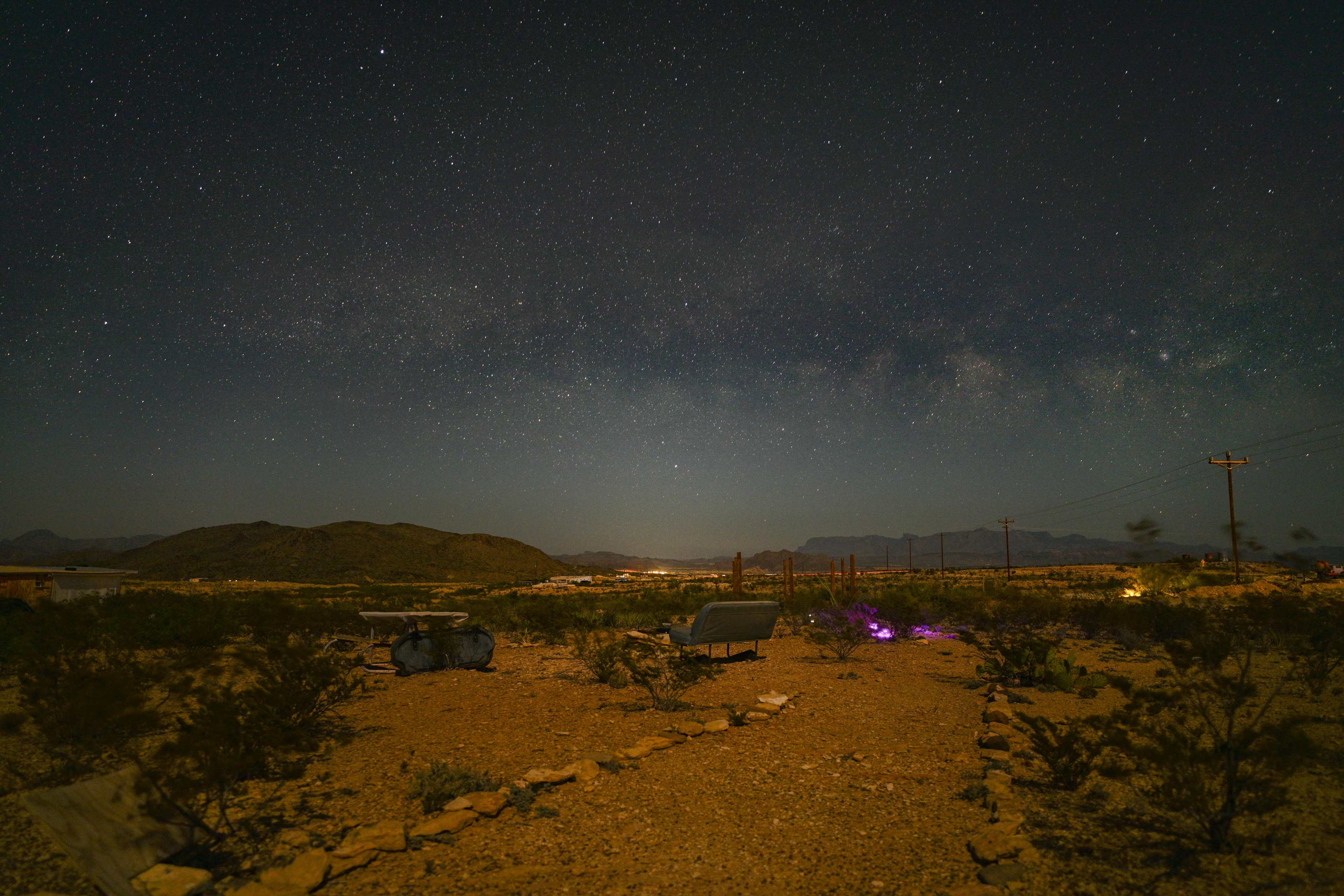 We are a night sky's recognized location, this photo can also be found on the McDonald's observatory website www.mcdonaldsobservatory.org