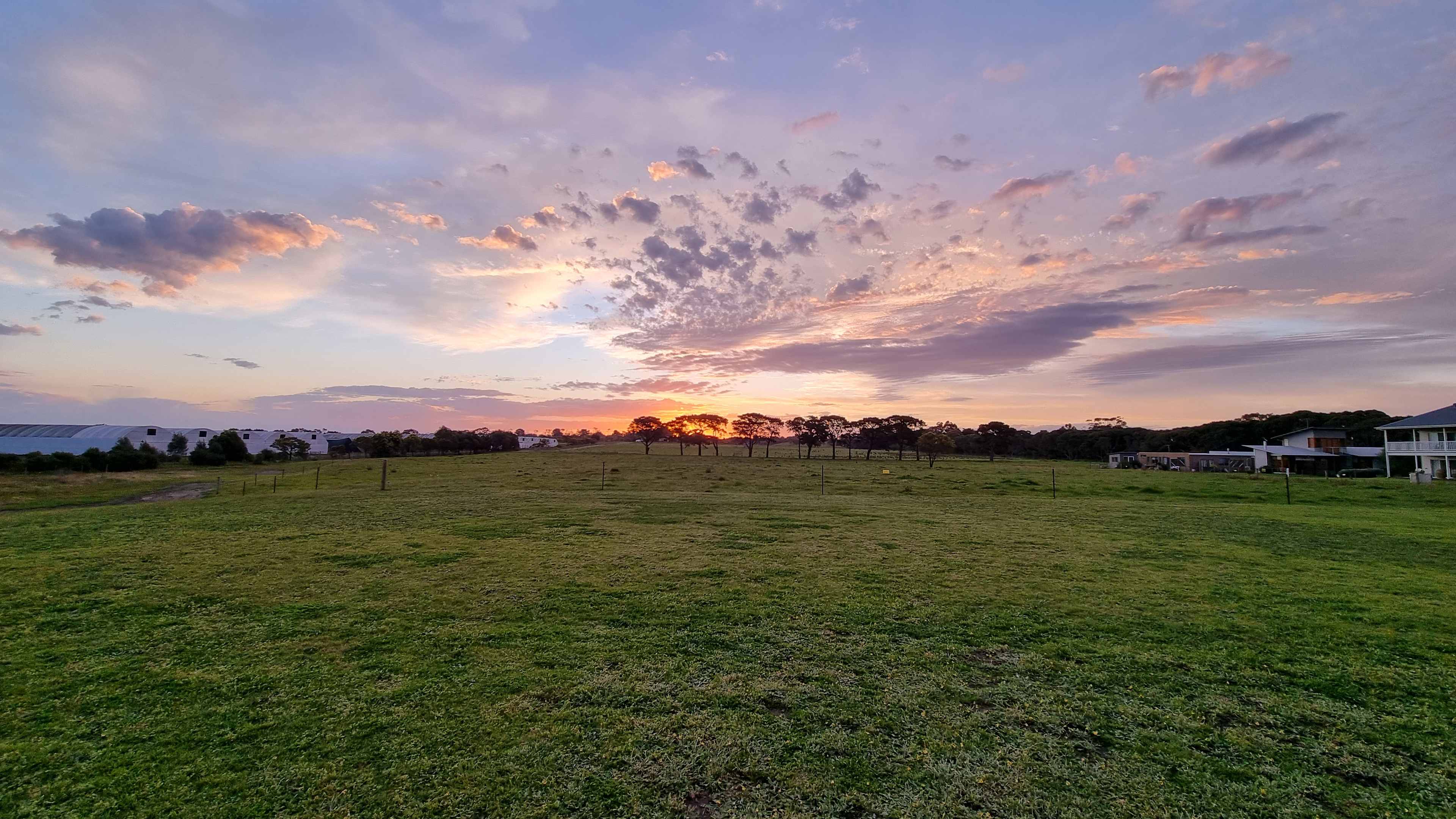 Sunset bottom paddock