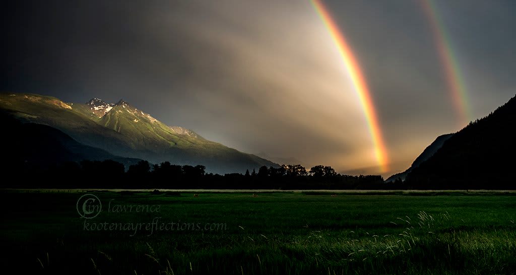 Rainbow!!! Also, Jim Lawrence is a neighbor and mighty fine photographer!!