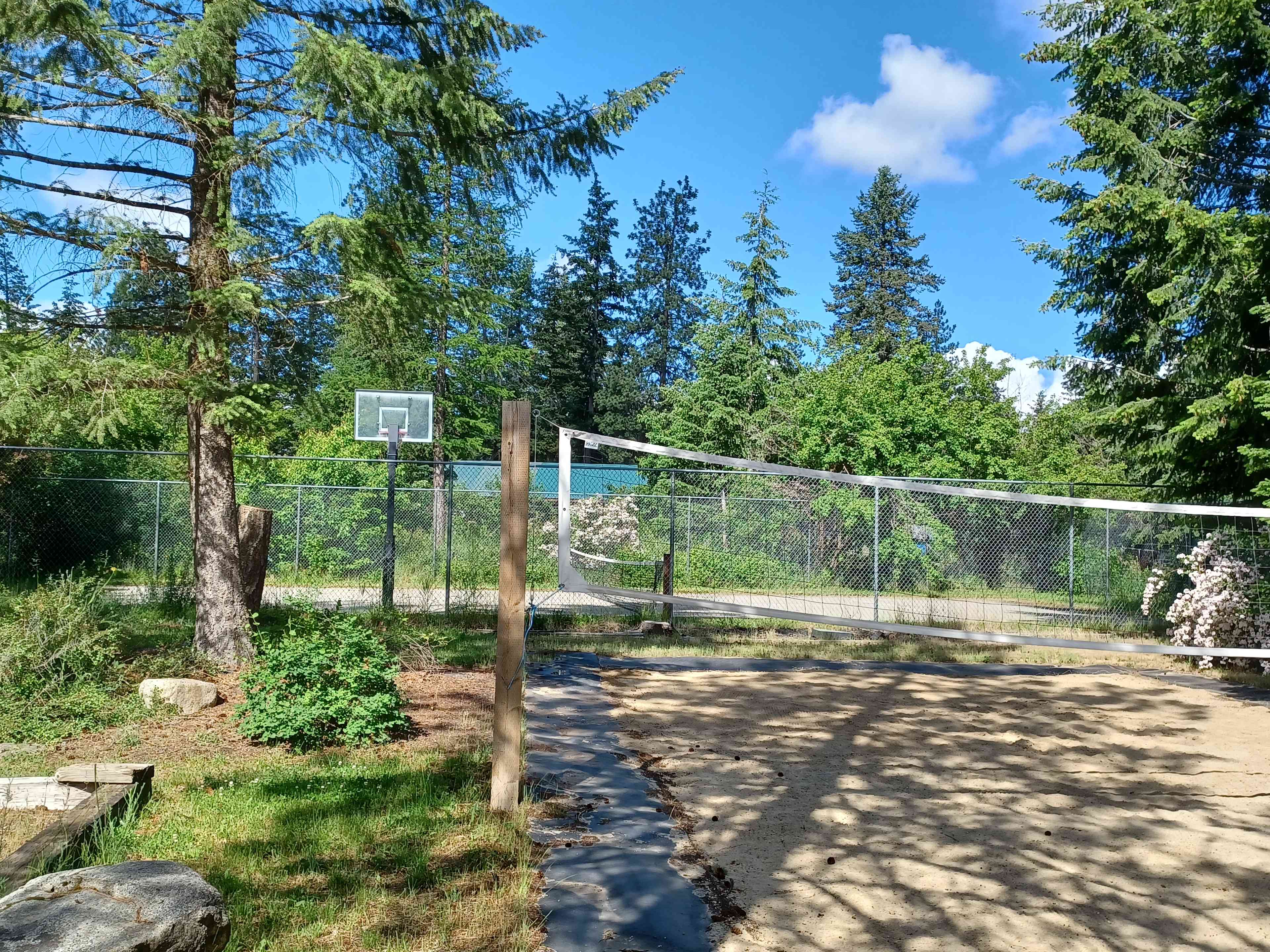 Volleyball, Basketball, Tennis courts