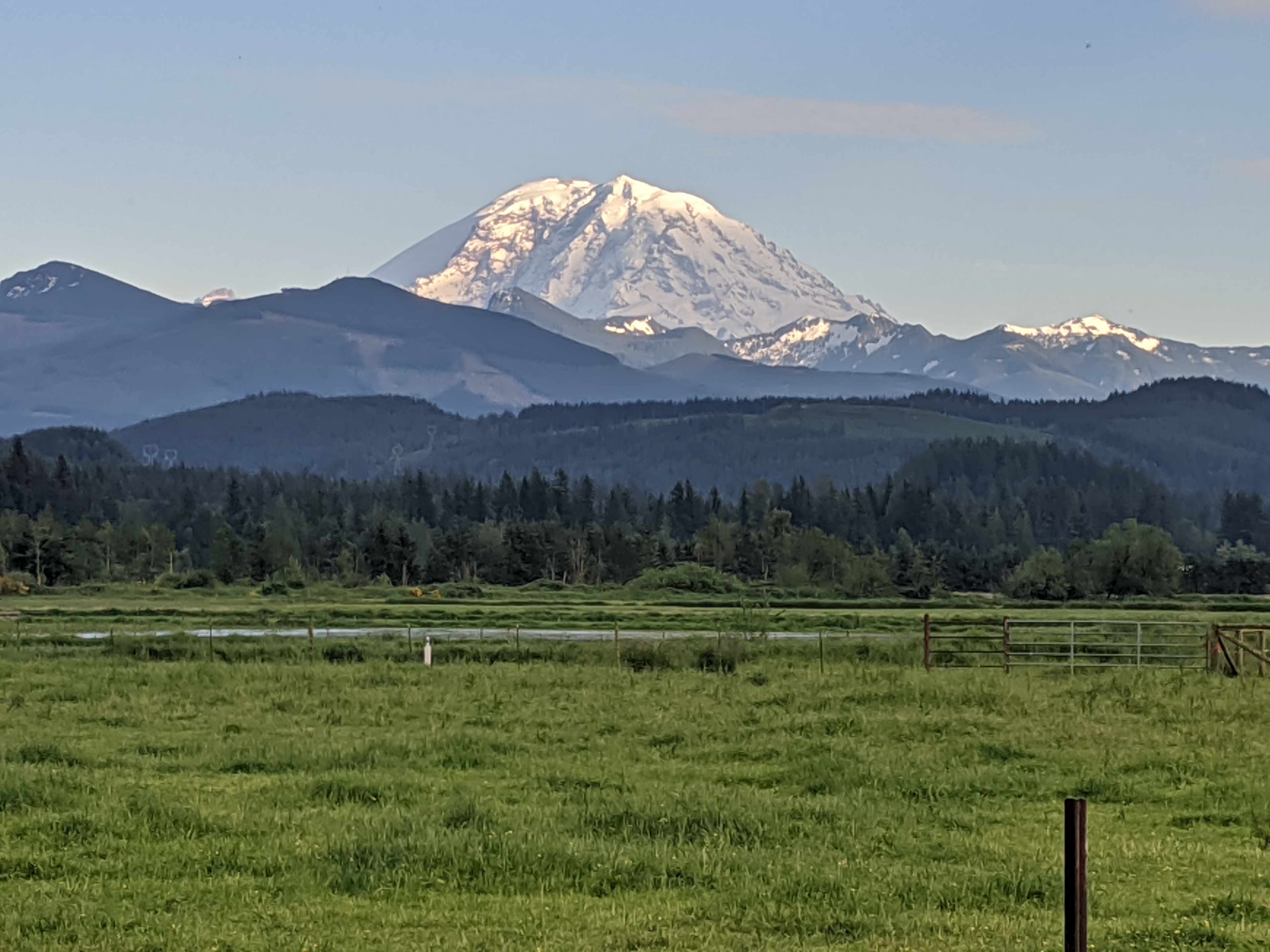 Mt. Rainier view from parking spot.