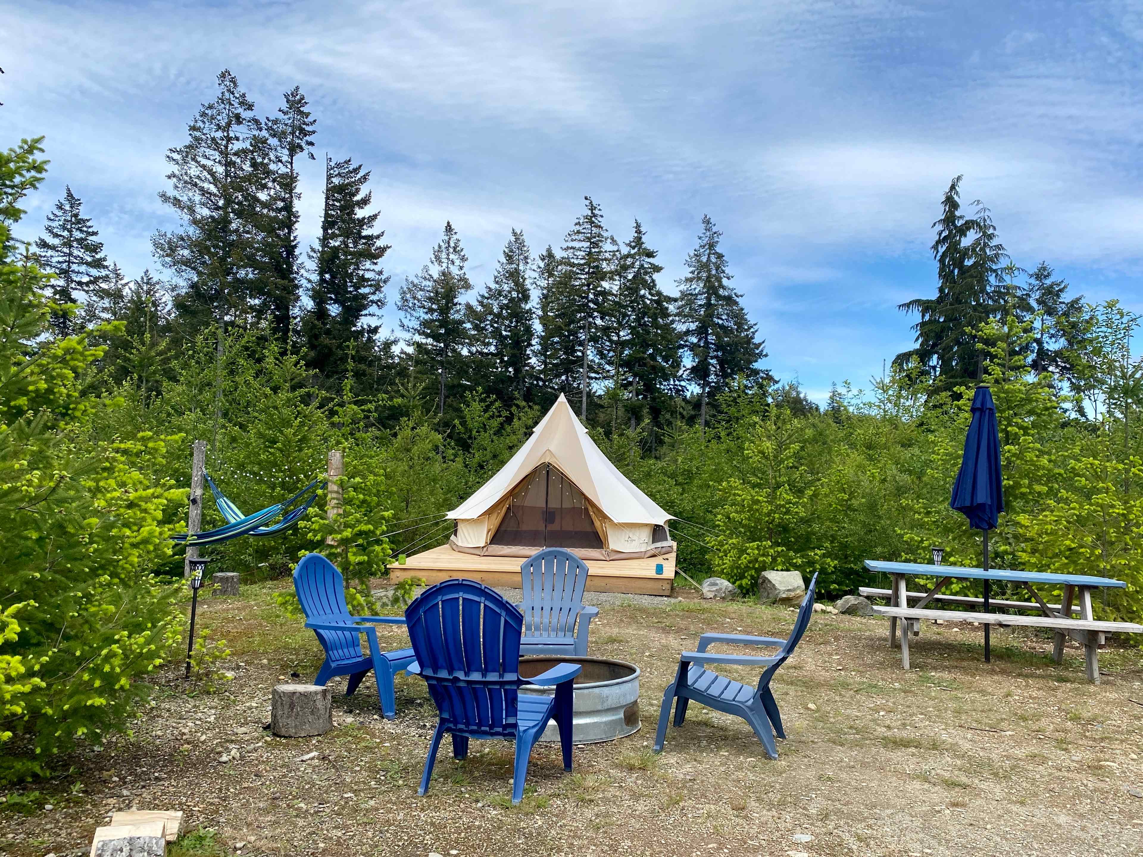 Recently updated with a new cedar tent platform. 