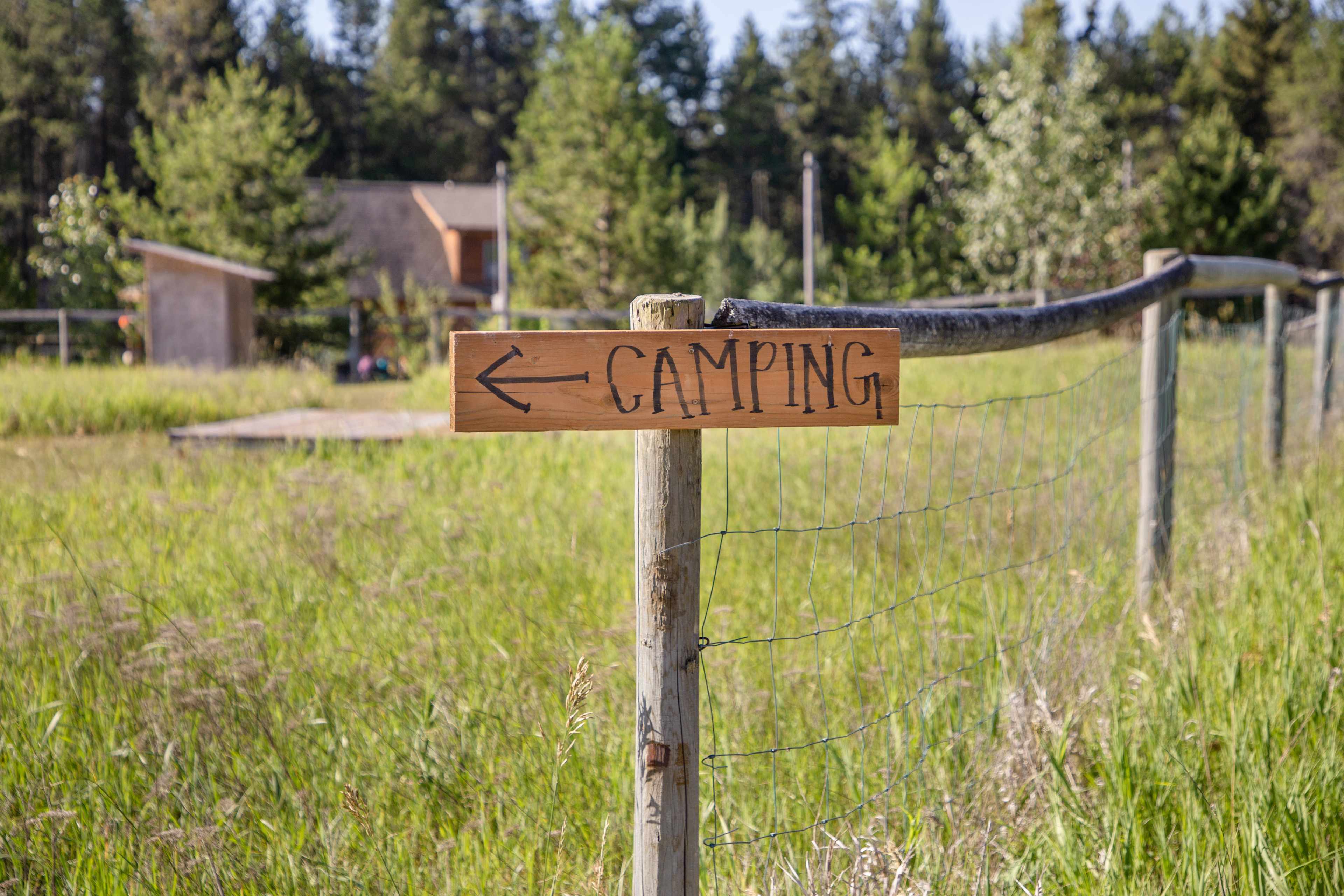 This way to your camp spot!