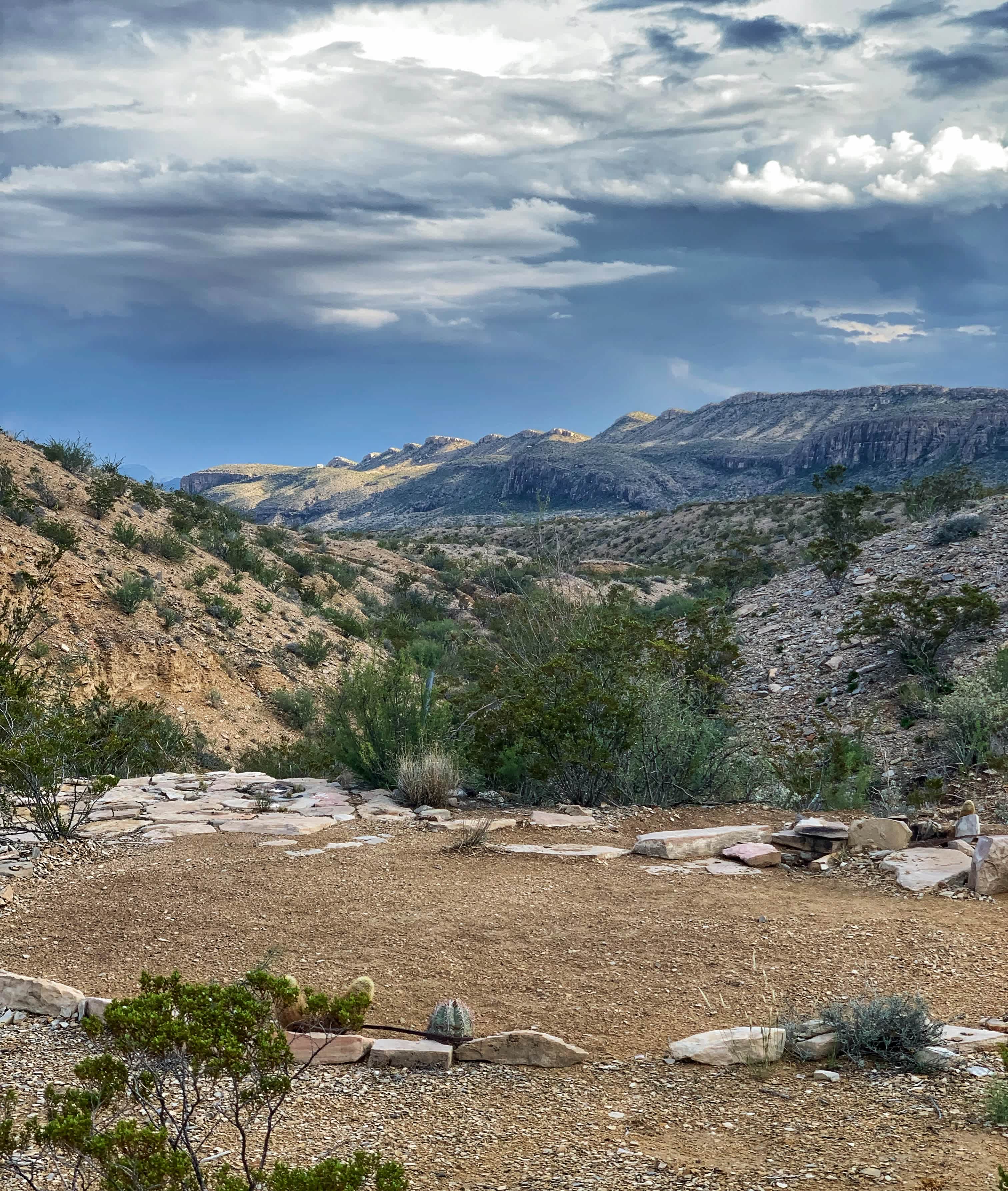Our most secluded site, over the hill and out of sight of others. Access path is a bit rugged; some gear-schlepping required. But worth it!