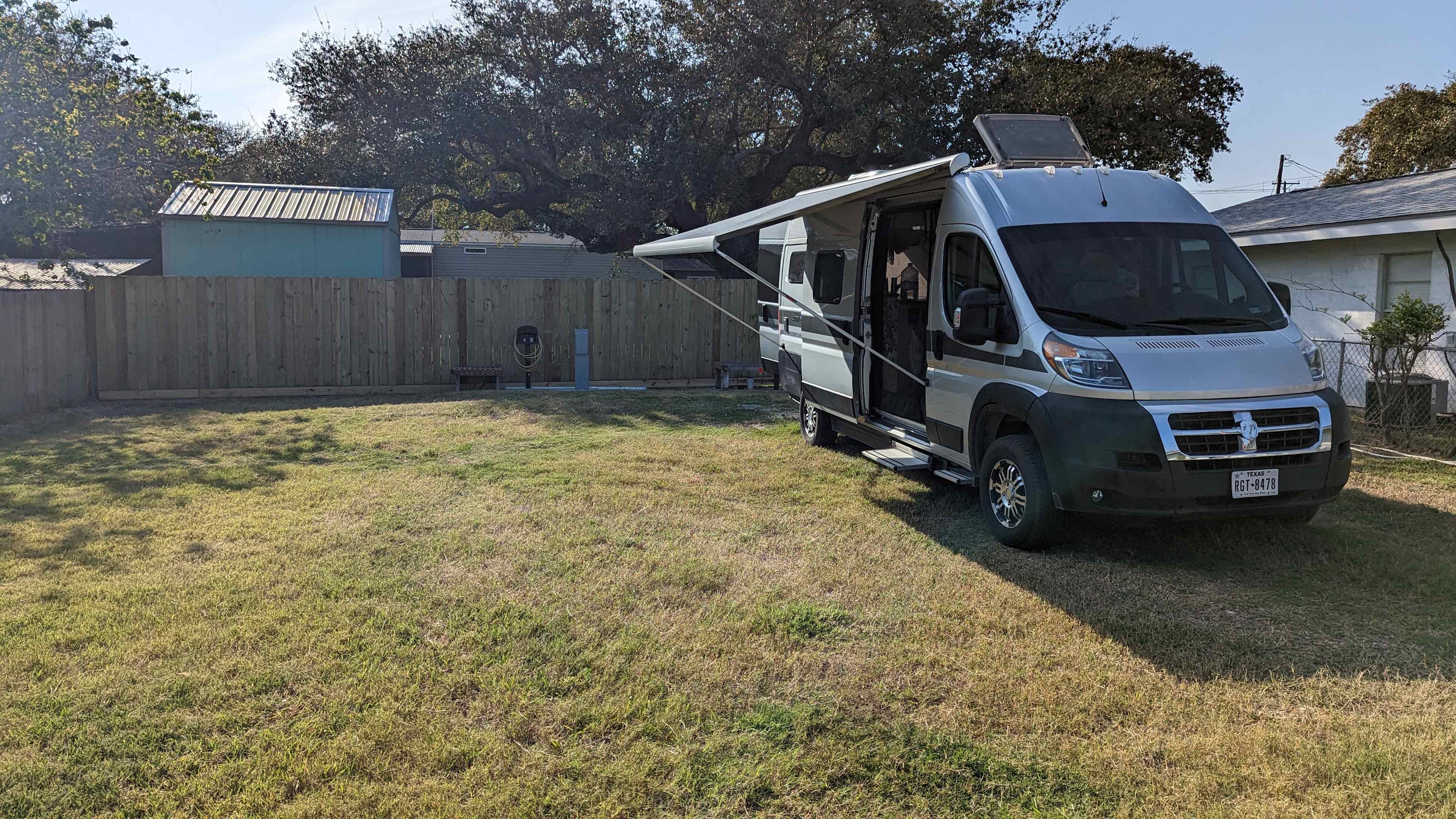 Your site provides you exclusive use of the whole 50-ft wide by 125-ft deep lot.