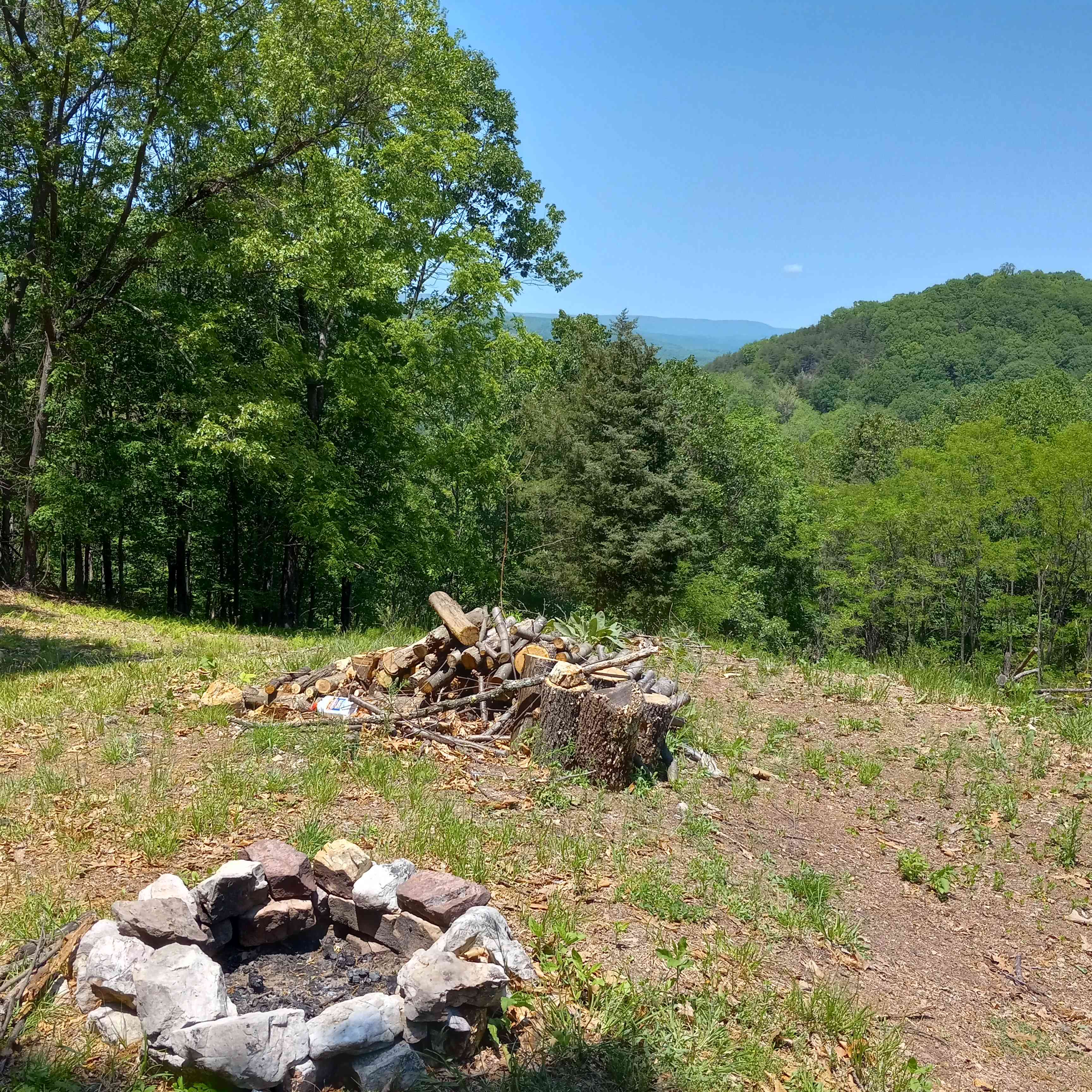 Summer view from campsite 