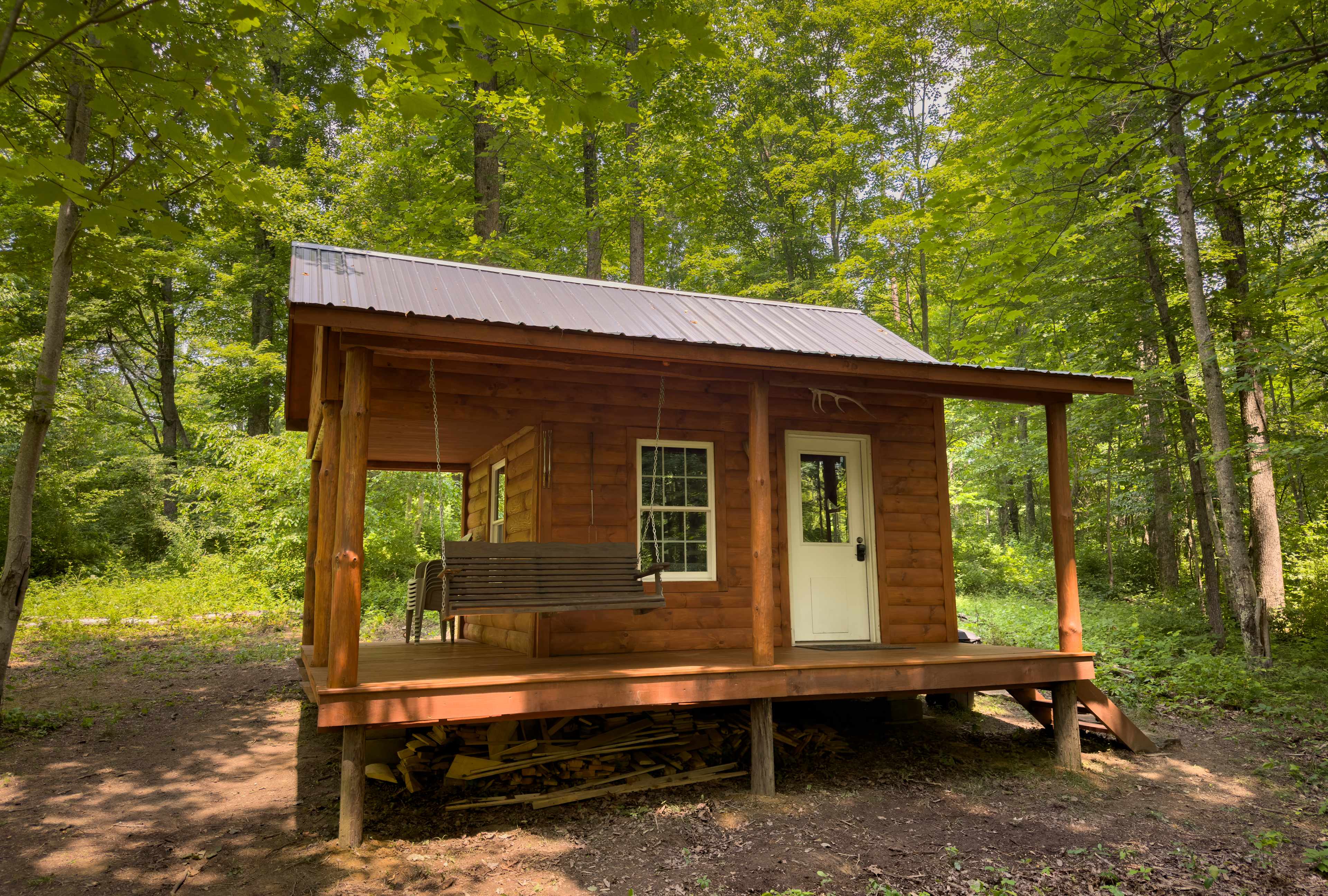 We added a porch swing!