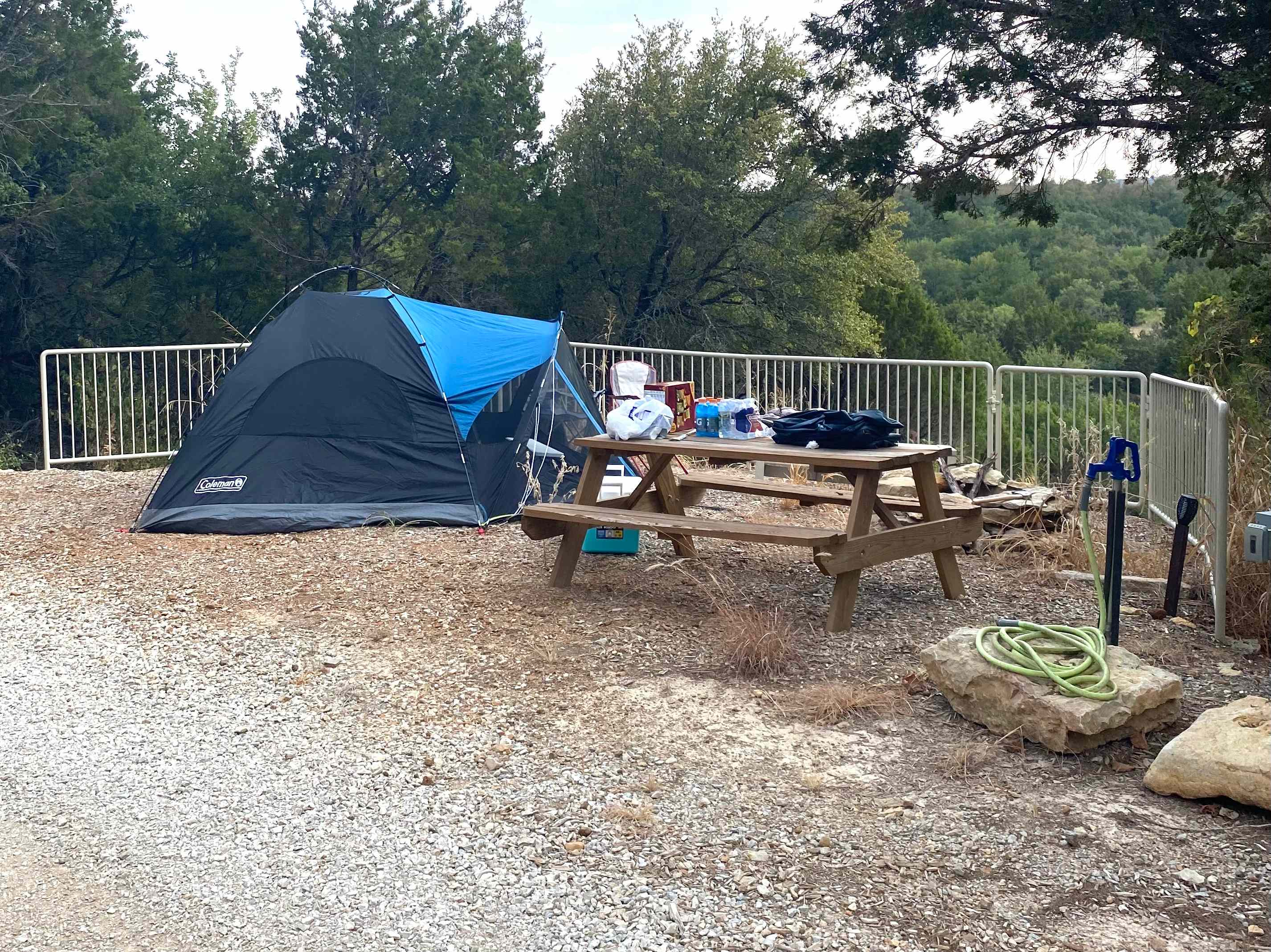 Lake Godstone Overlook Tentsite with water and power.