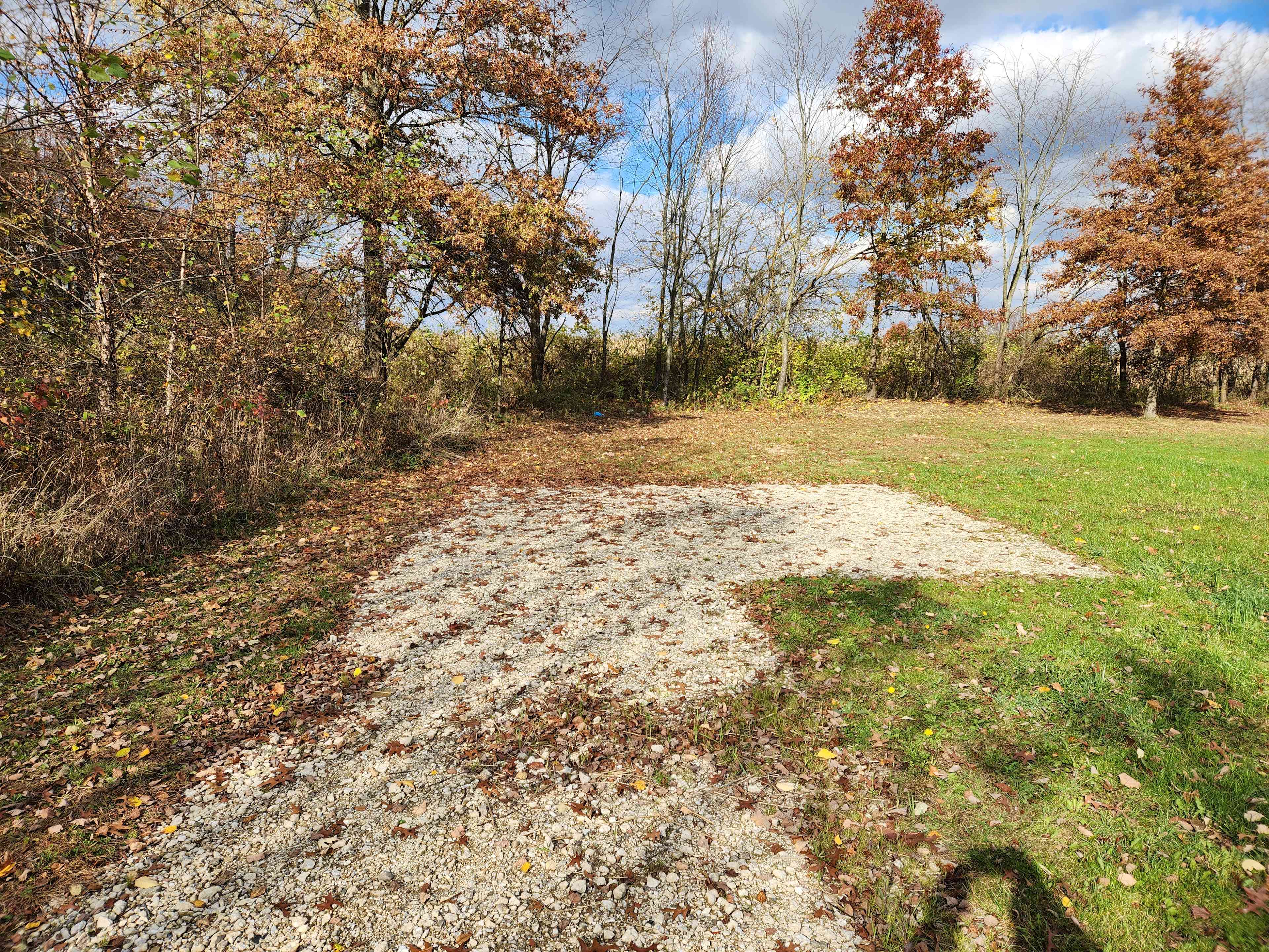 Gravel pad for camper!