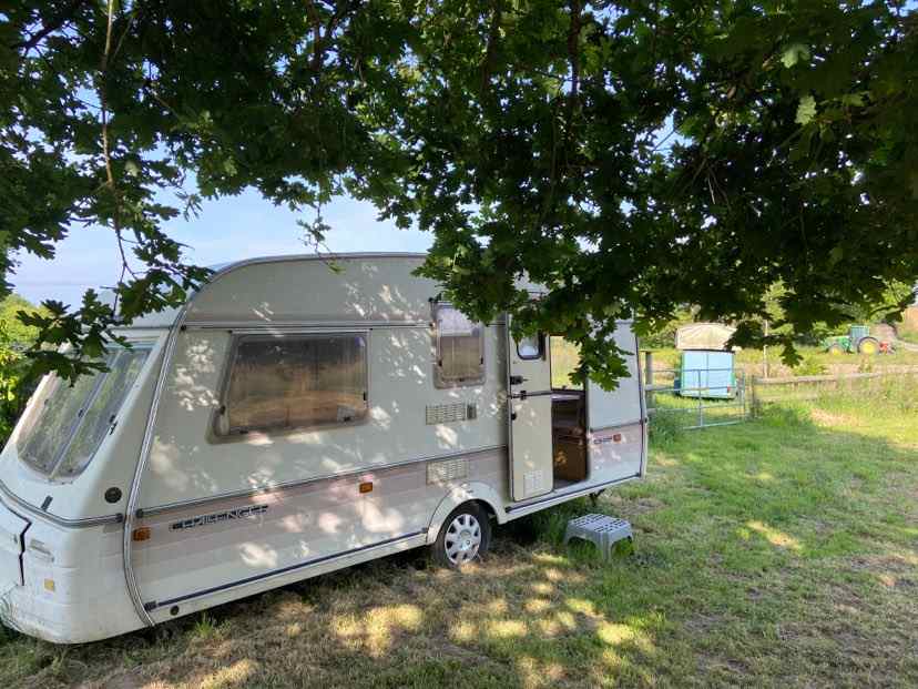 Our toilet service, on site caravan