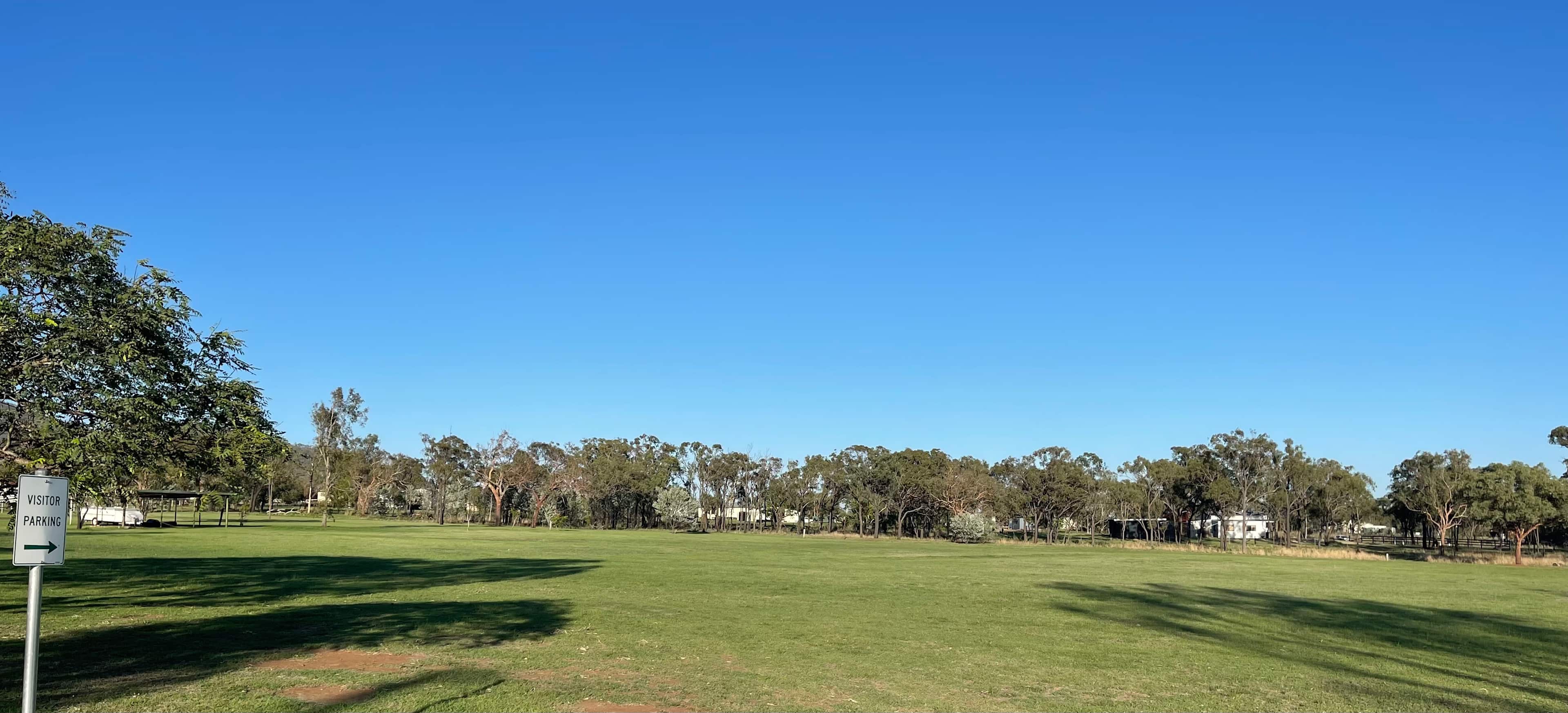Choose own area to camp on the evel grounds.