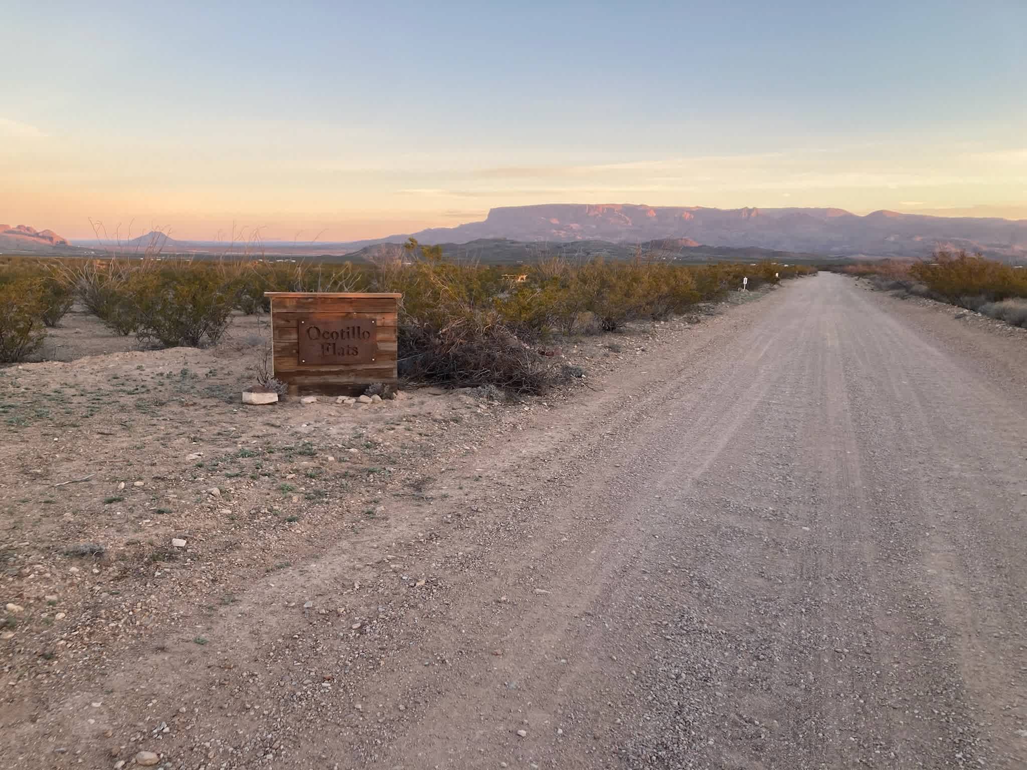 Ocotillo Flats Camping